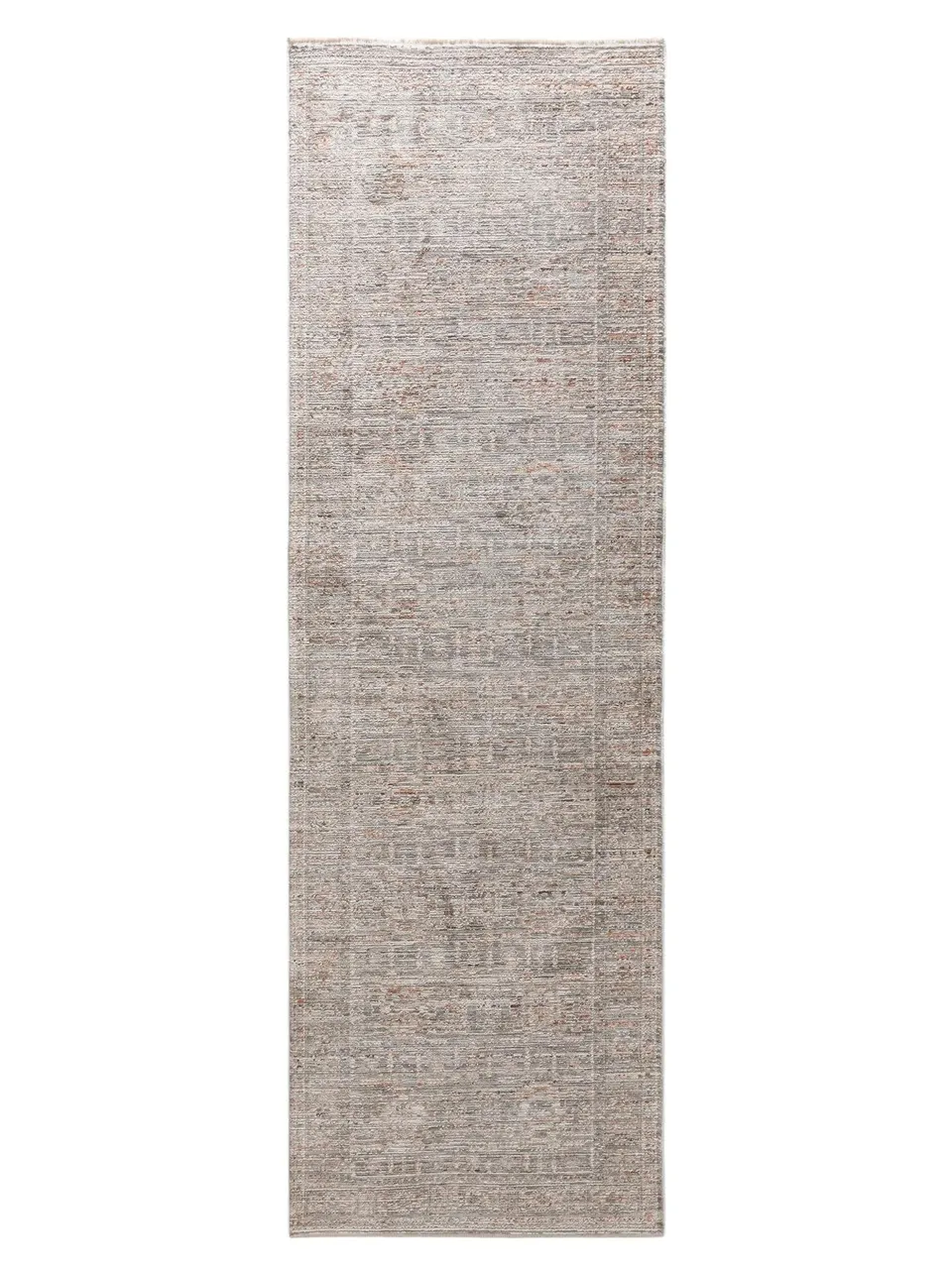 benuta-nest-l-ufer-anwar-grau-orange-80x250-cm-traditionell-orient image 1