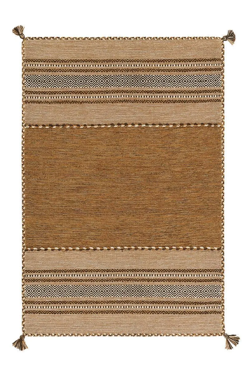 kayoom-navarro-2921-baumwollteppich-flachflor-100-baumwolle-streifenmuster image 1