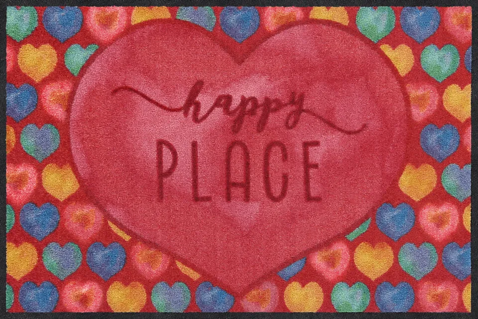 salonloewe-happy-place-heart-eingangsmatte-50-x-75-cm-herz-design-waschbar image 1
