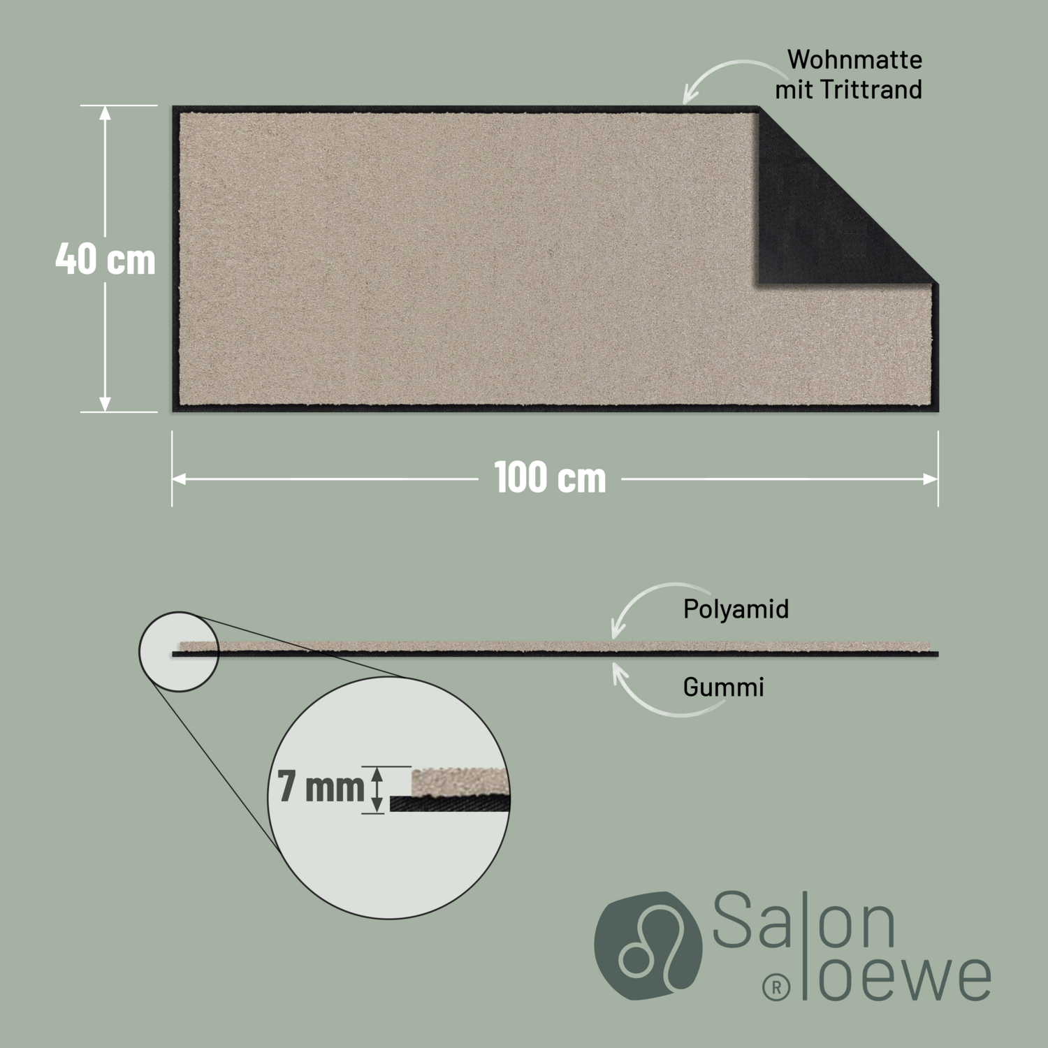salonloewe-sand-teppich-40-x-100-cm-schlichte-fu-matte-in-beige-made-in-germany image 3