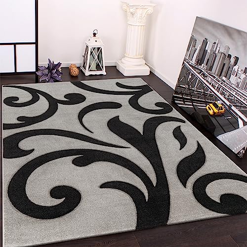 paco-home-designer-teppich-konturenschnitt-60x110-cm-grau-schwarz image 6