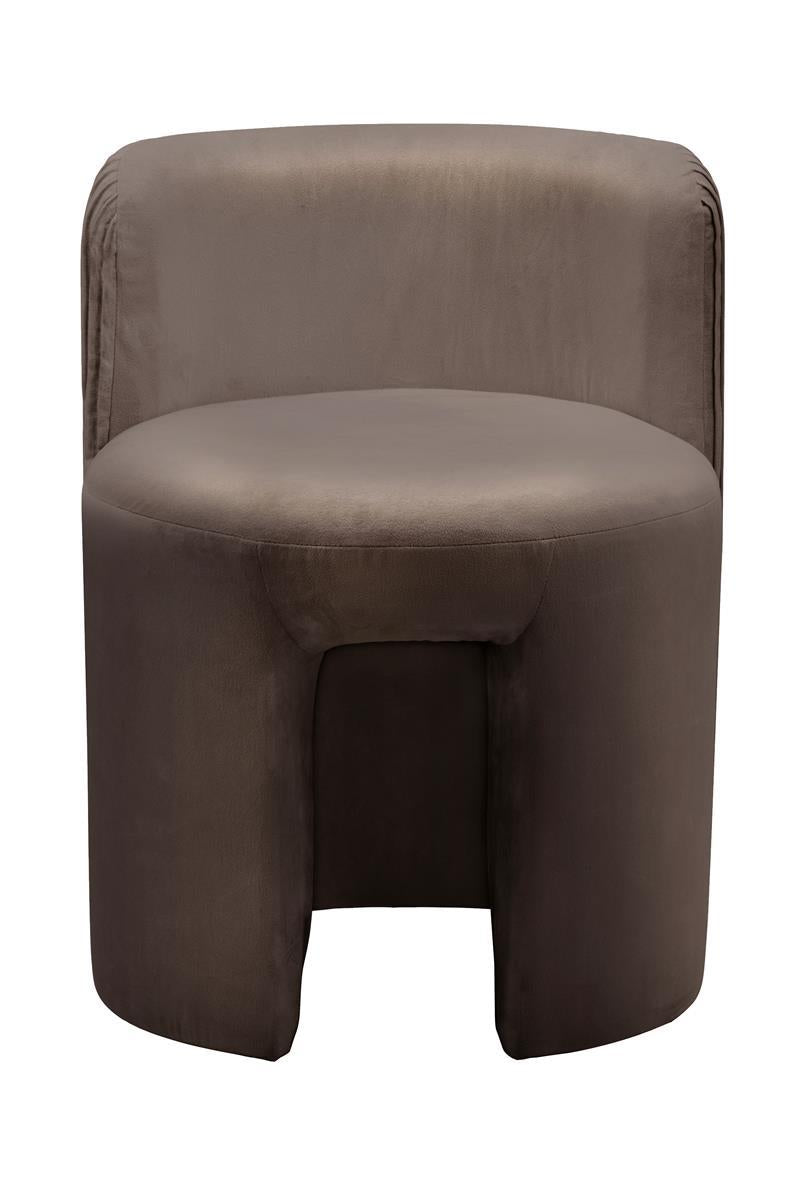 kayoom-hocker-curvy-125-runder-sitzhocker-mit-r-ckenst-tze-samtbezug-und-plissee image 1