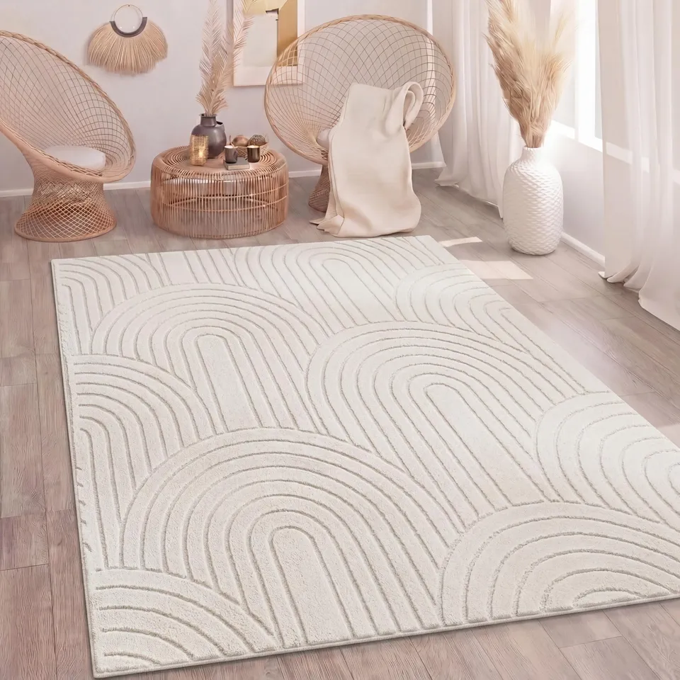paco-home-teppich-waschbar-creme-3d-regenbogen-240x340-cm image 1