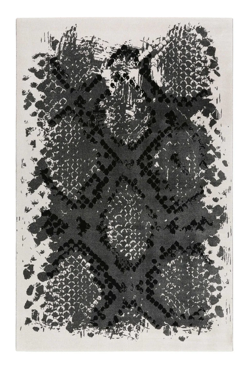 weconhome-phyton-teppich-animal-print-grau-silber image 1