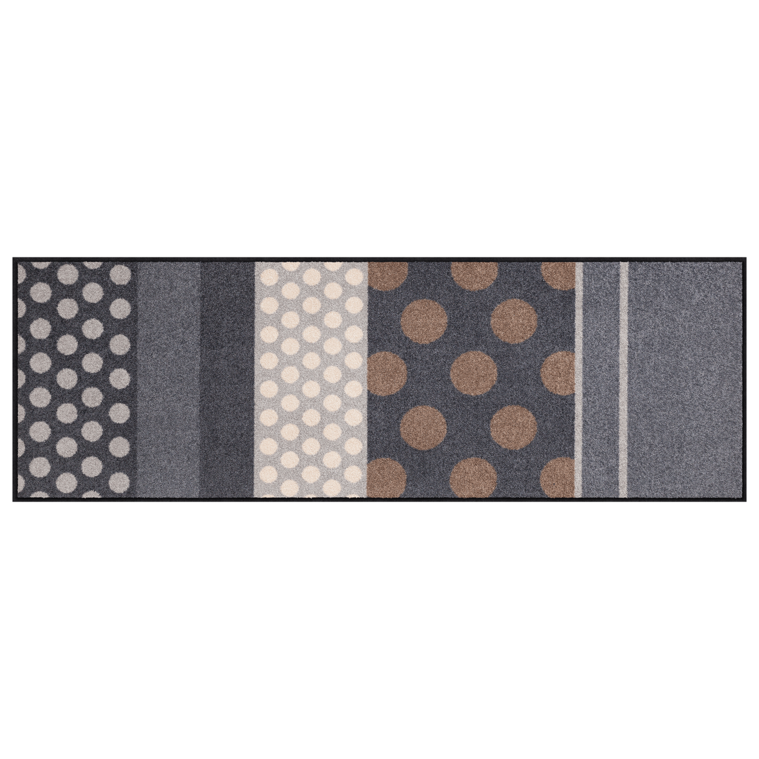 salonloewe-glamour-dots-grau-teppich-60-x-180-cm image 1