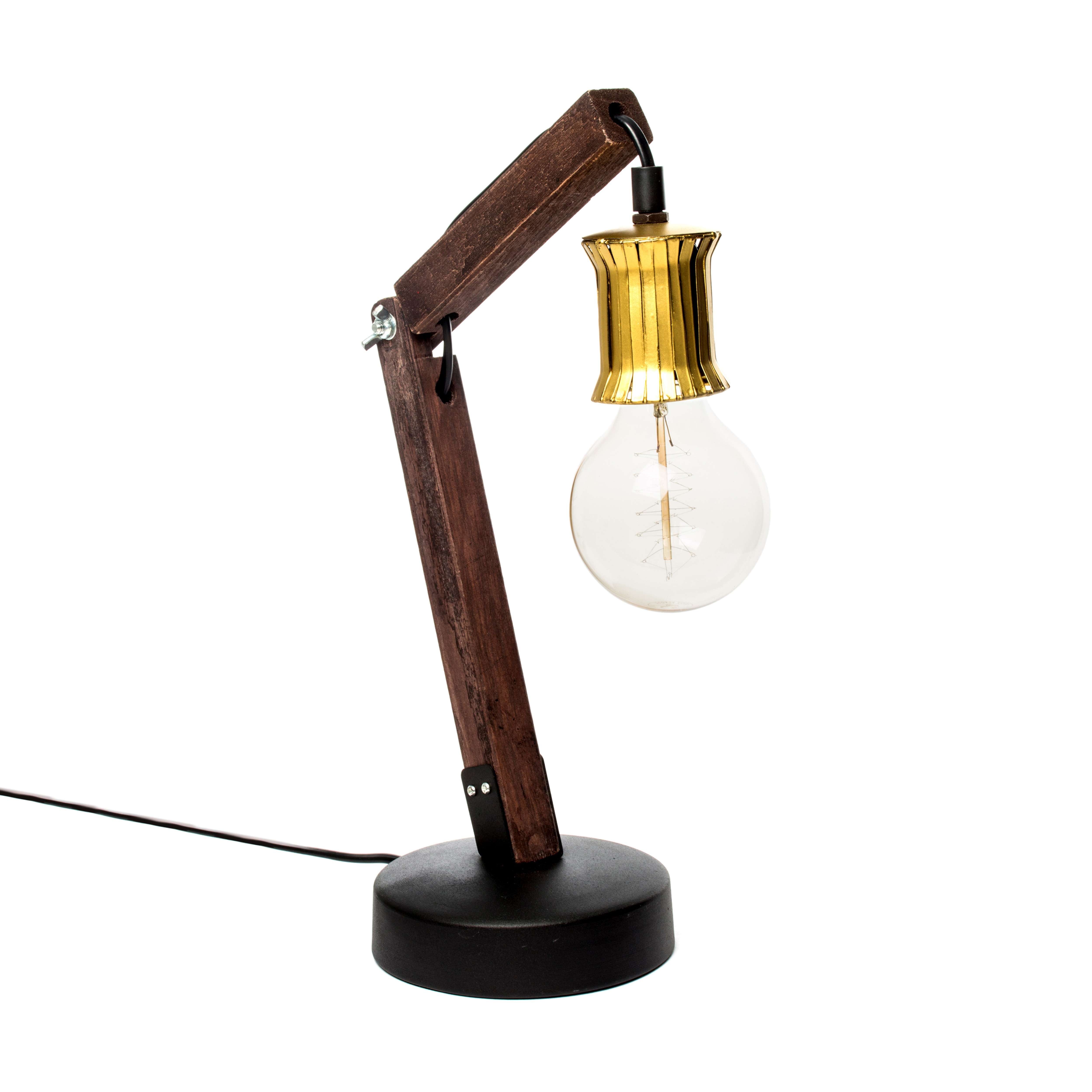 kayoom-tischlampe-rossa-vii-zeitlose-tischleuchte-aus-holz-und-metall-e27 image 7