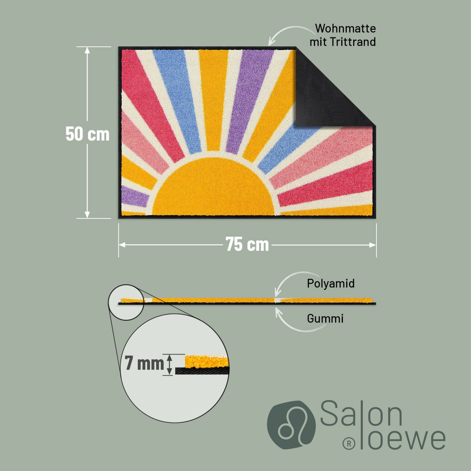 salonloewe-sunrise-eingangsmatte-50-x-75-cm-schmutzfangmatte-f-r-den-eingang image 4