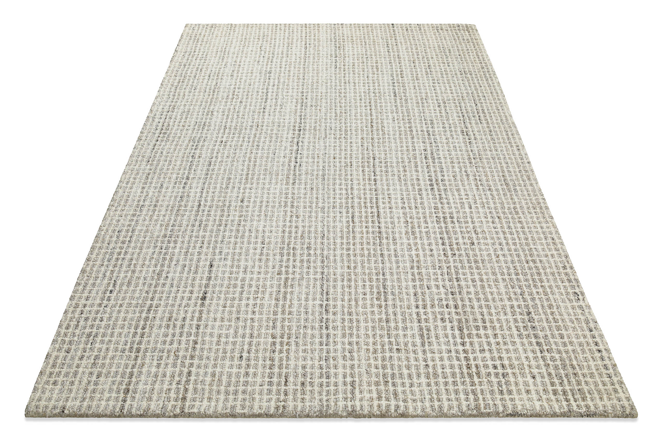 weconhome-hamptons-fourteen-kurzflor-teppich-greige-meliert-karo image 3