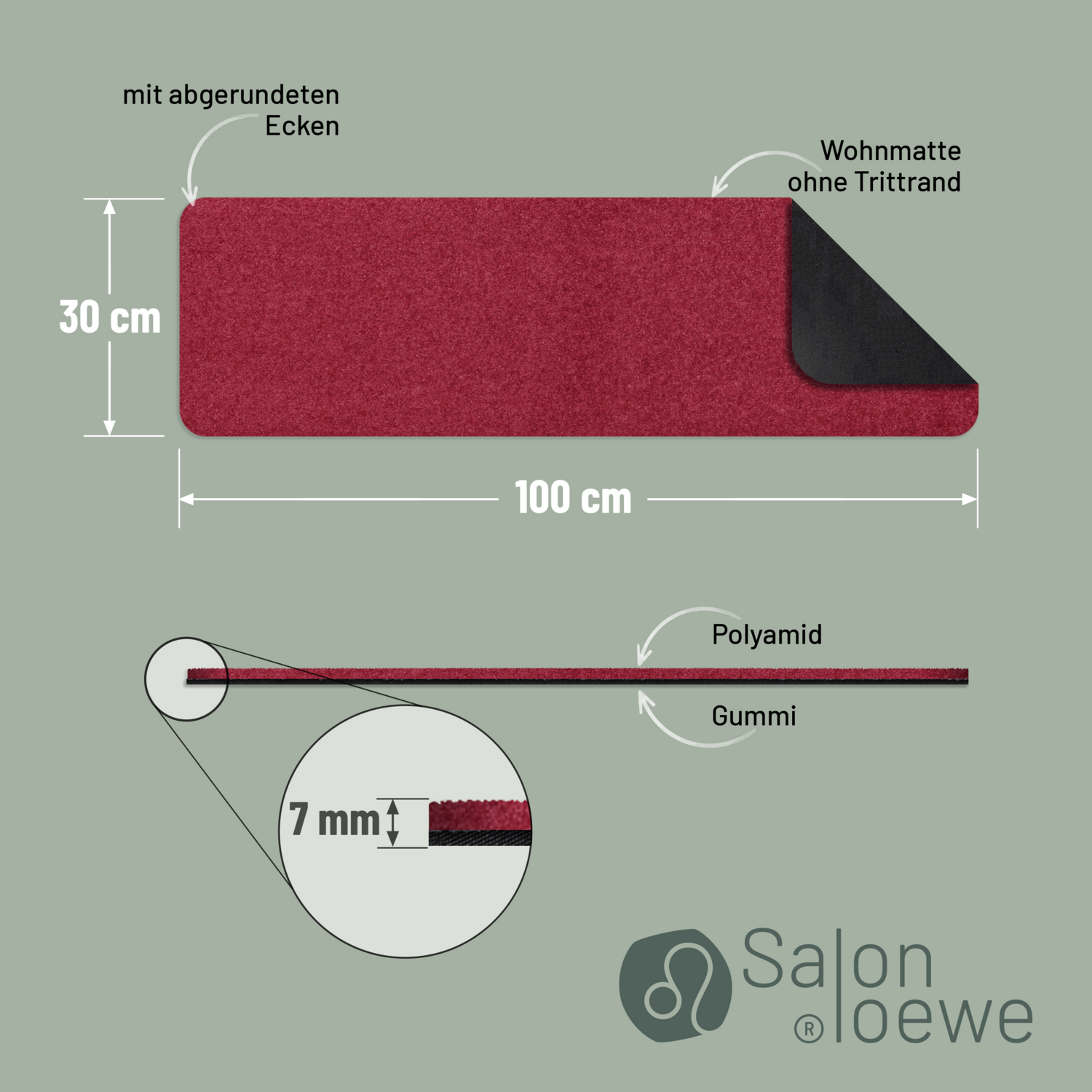 salonloewe-weinrot-teppich-30-x-100-cm-deutsche-schmutzfangmatte-aus-polyamid-mi image 4