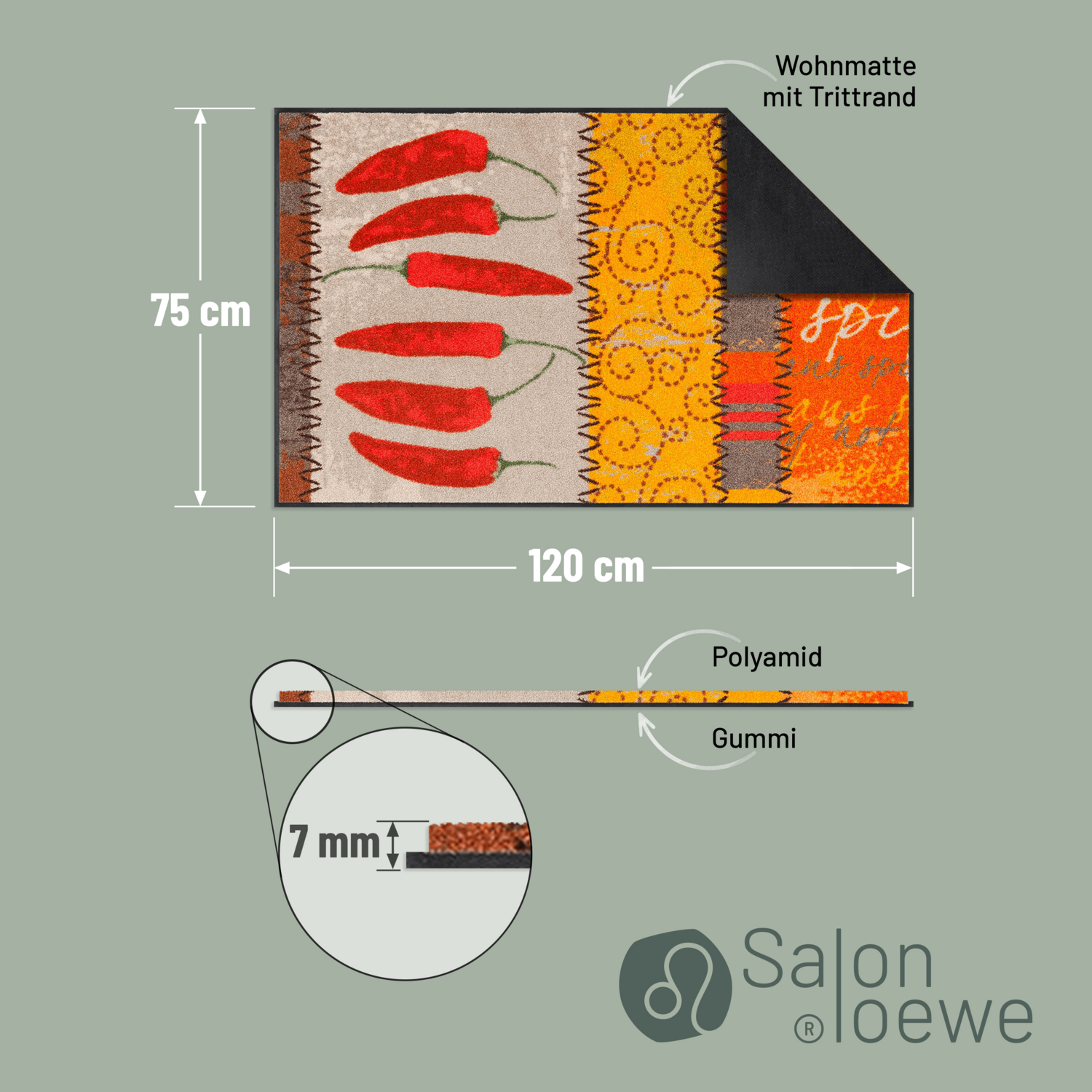 salonloewe-chili-teppich-75-x-120-cm-kleiner-teppich-in-kr-ftigem-rot image 4
