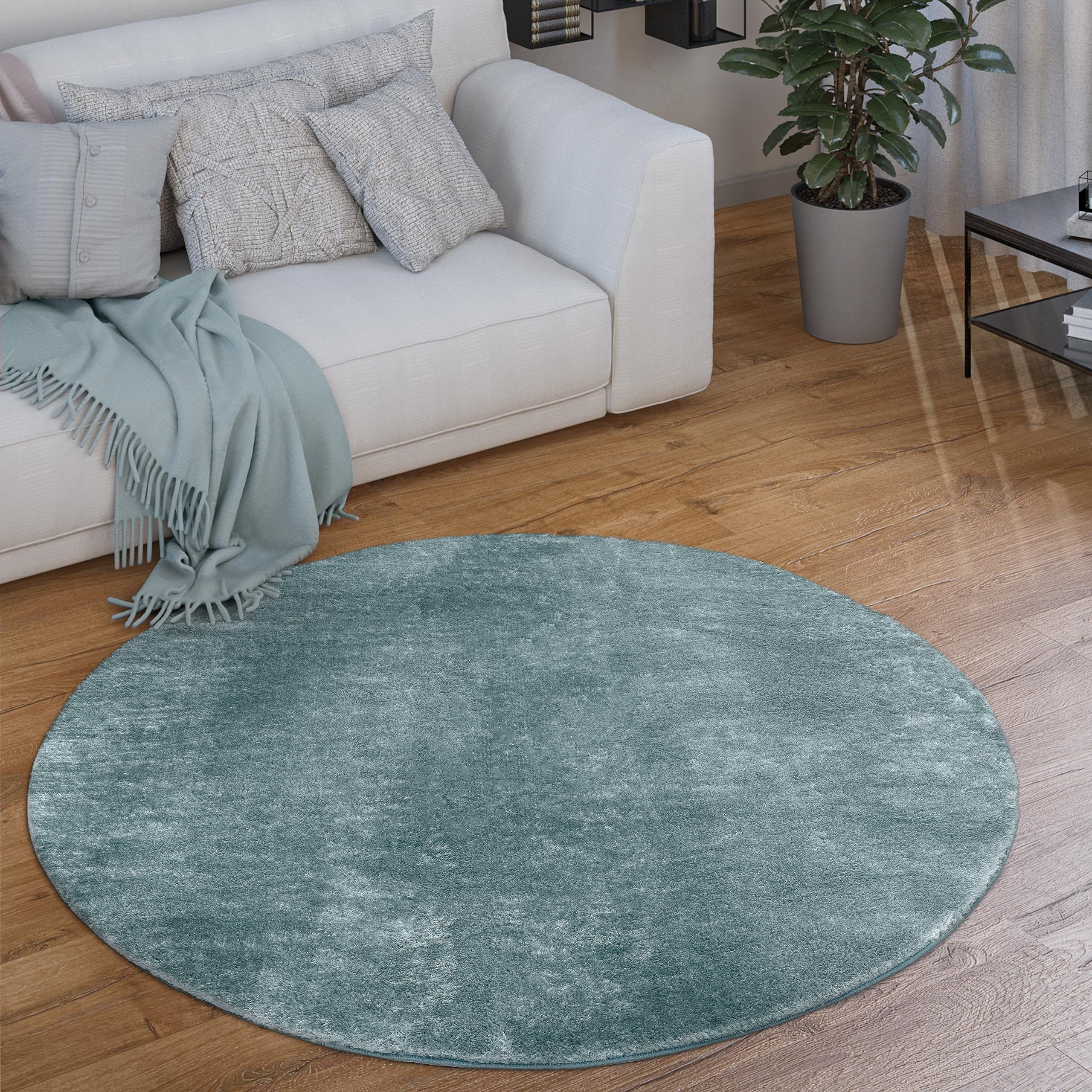paco-home-kurzflor-teppich-einfarbig-blau-t-rkis-80x150-cm image 6