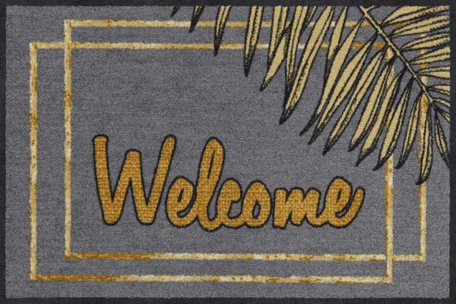salonloewe-welcome-gold-leaves-eingangsmatte-50-x-75-cm-fu-matte-mit-goldblatt-m image 1