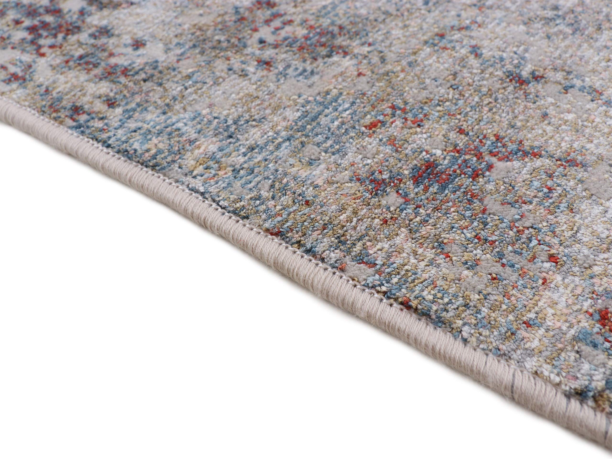 carpetfine-vintage-teppich-stains-beige-80x150-cm-rechteckig-aus-viskose-polyest image 3