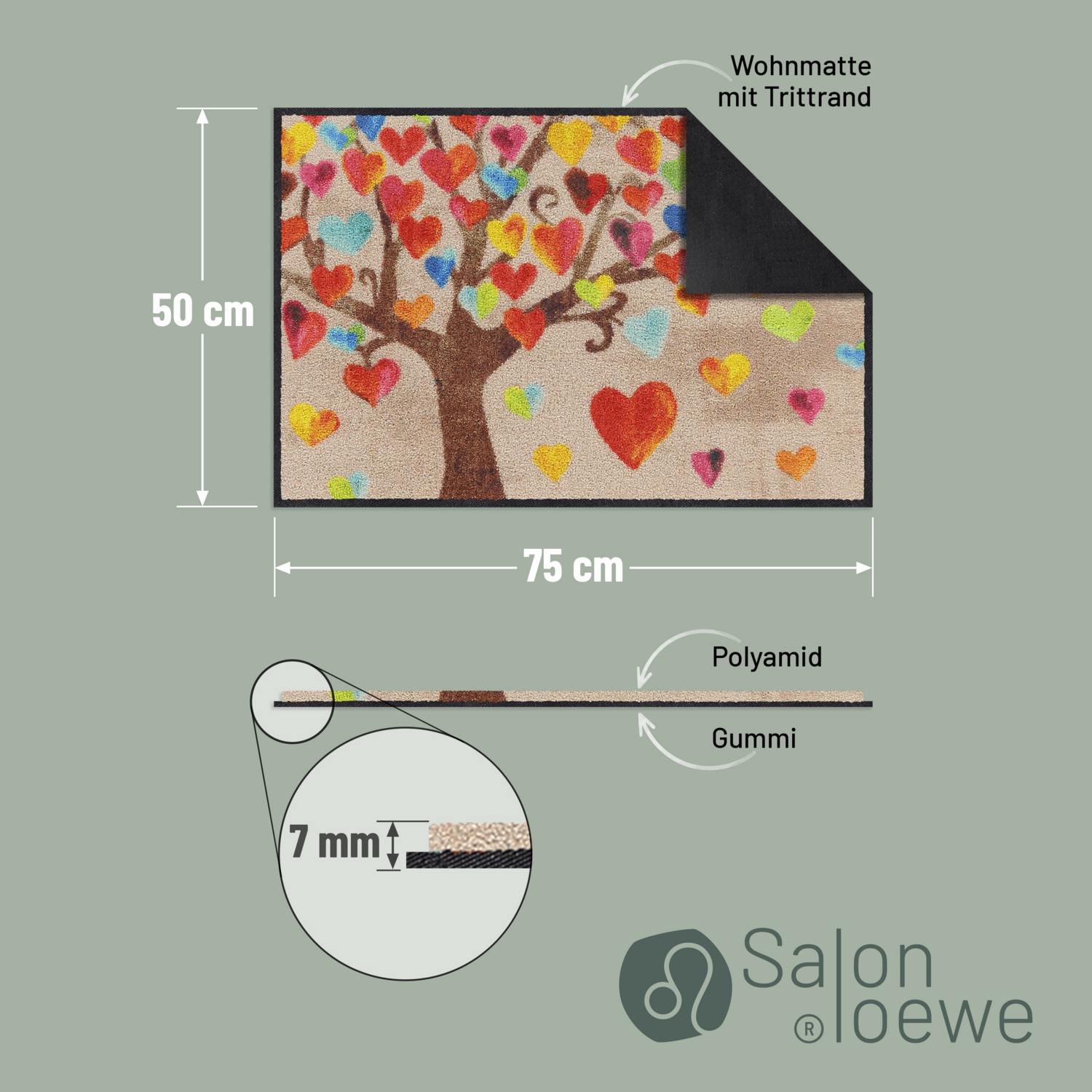 salonloewe-tree-of-love-eingangsmatte-50-x-75-cm-herz-motiv-made-in-germany image 4