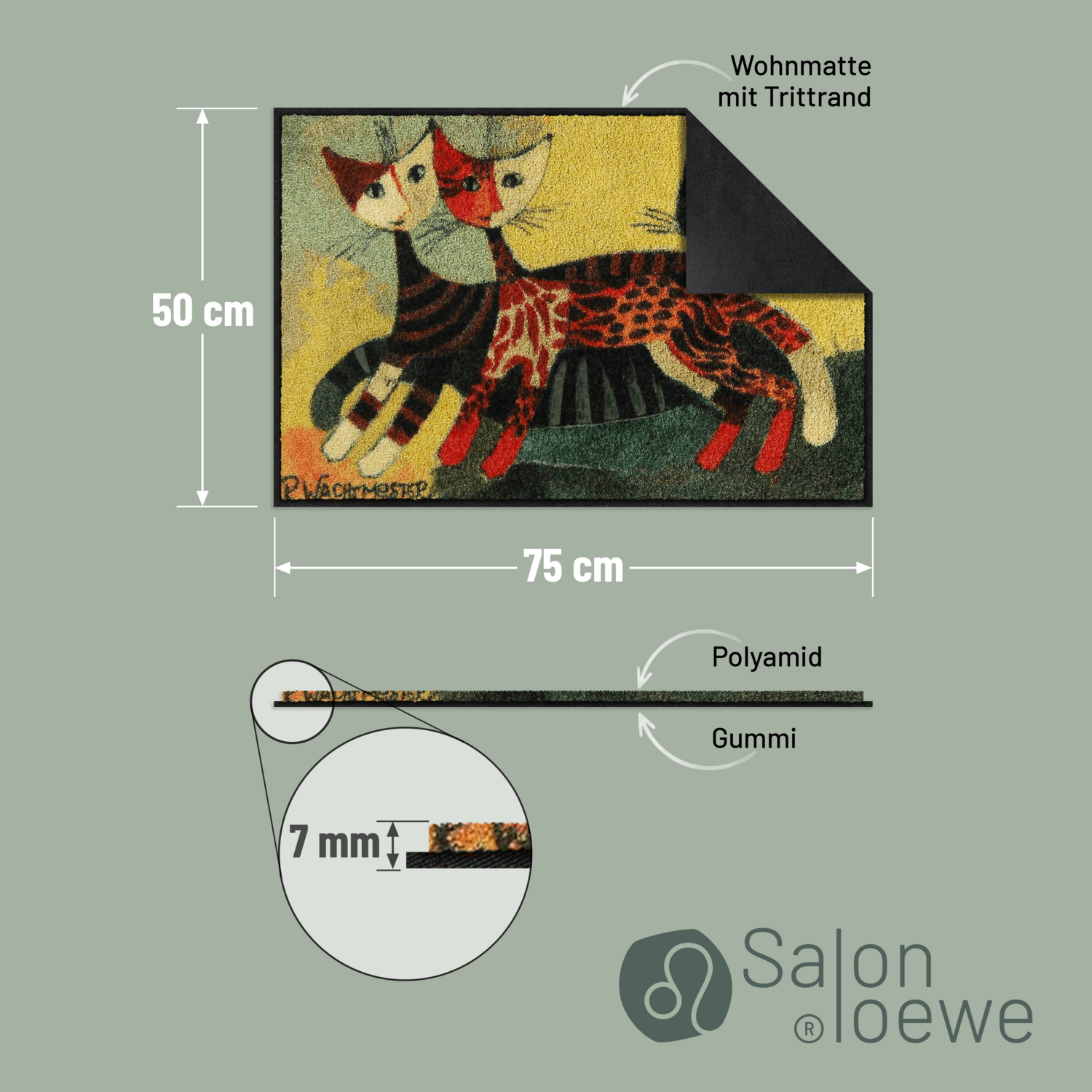 salonloewe-three-sisters-eingangsmatte-50-x-75-cm-waschbare-fu-matte-mit-katzenm image 4