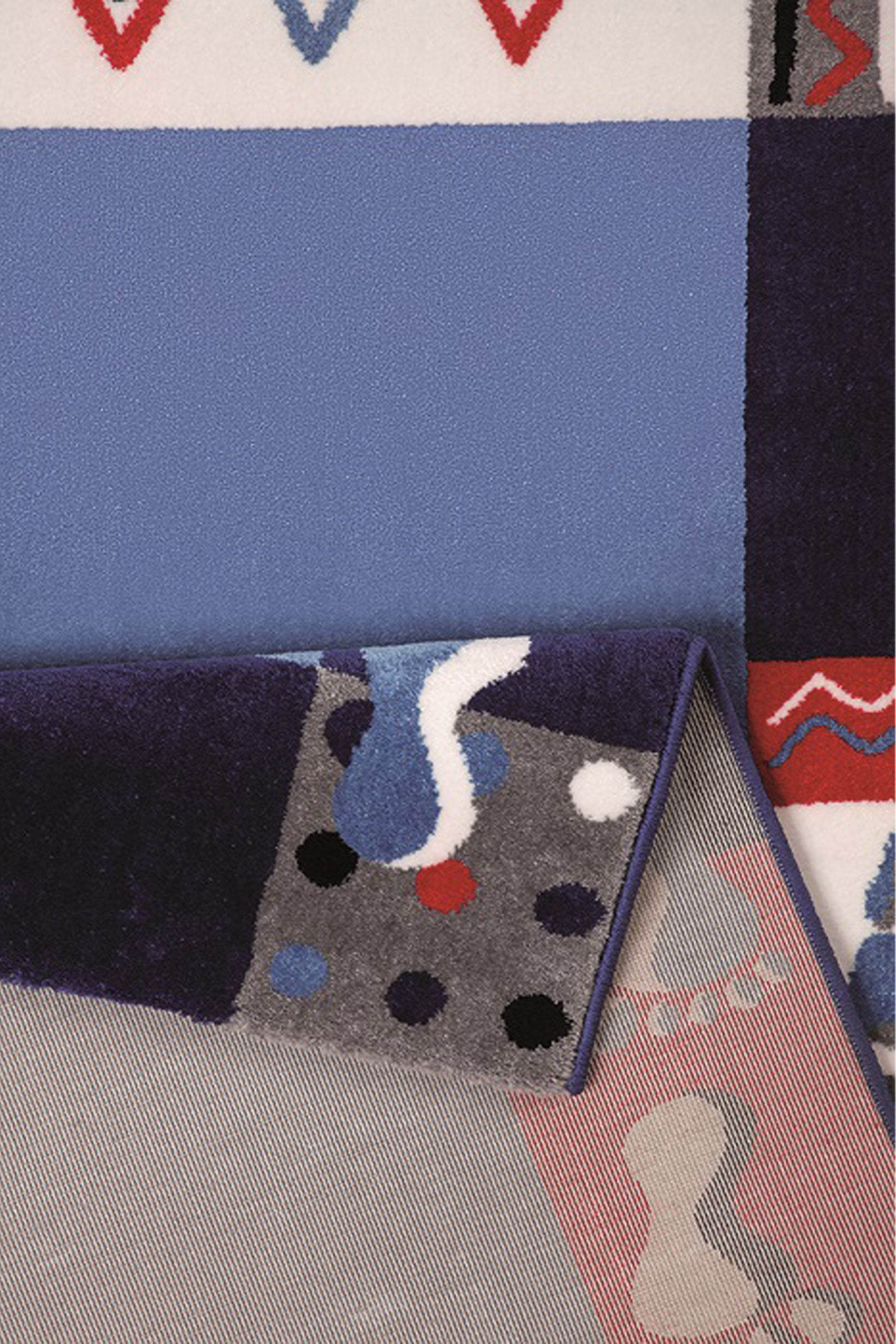 weconhome-kinderteppich-hand-feet-blau-gewebt-weicher-mikrofaser-flor-oeko-tex-z image 3