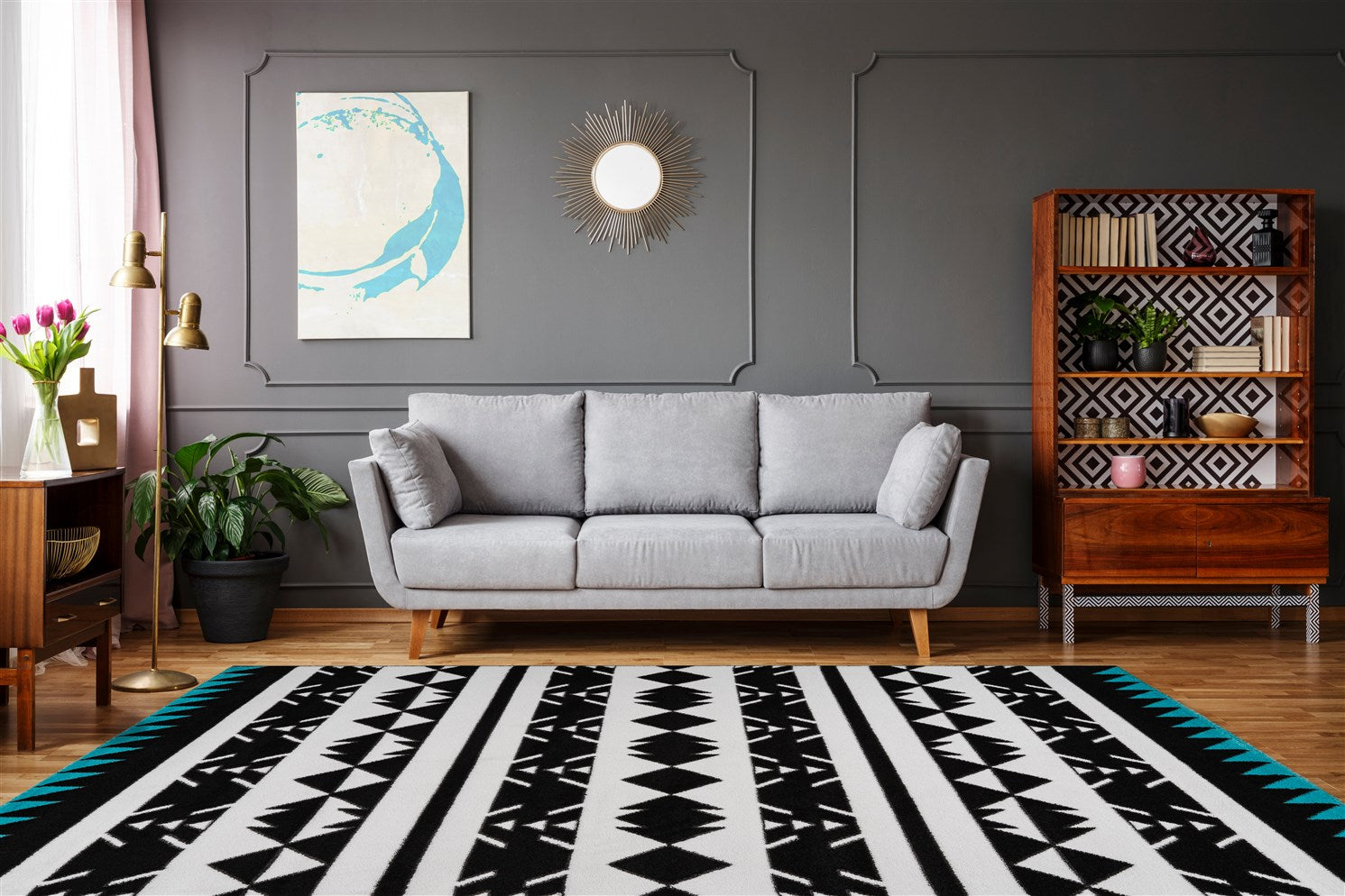 kayoom-broadway-400-kurzflorteppich-modernes-muster-verschiedene-farben-und-gr-e image 2