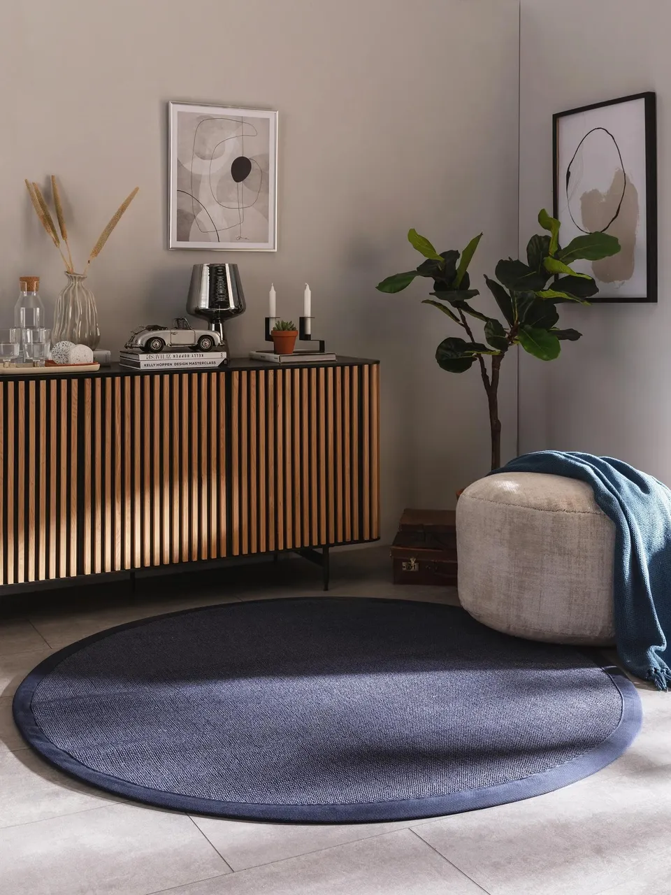 benuta-nest-sana-sisal-teppich-blau-rund-150-cm-100-sisal image 1
