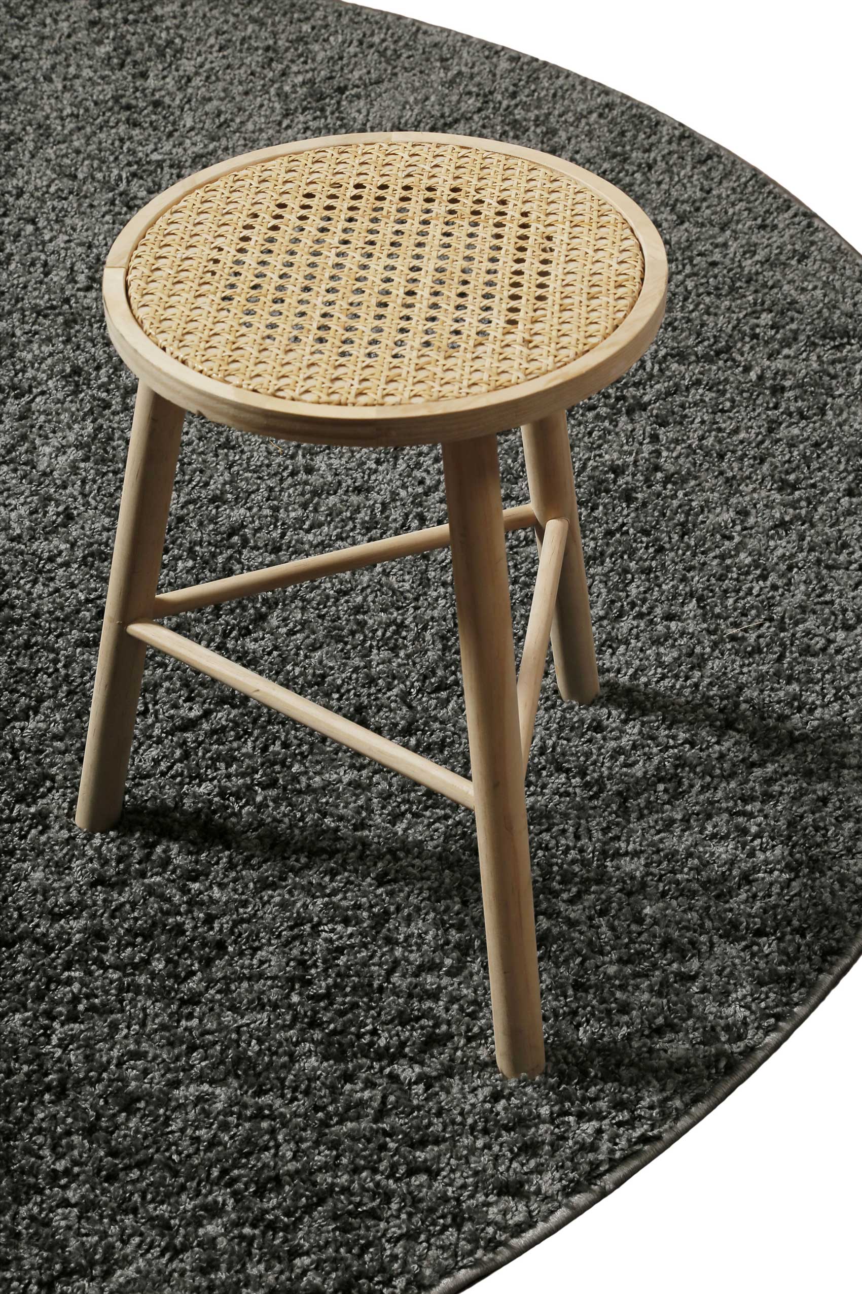 weconhome-basics-greta-hochflor-teppich-rund-anthrazit-waschbar image 4