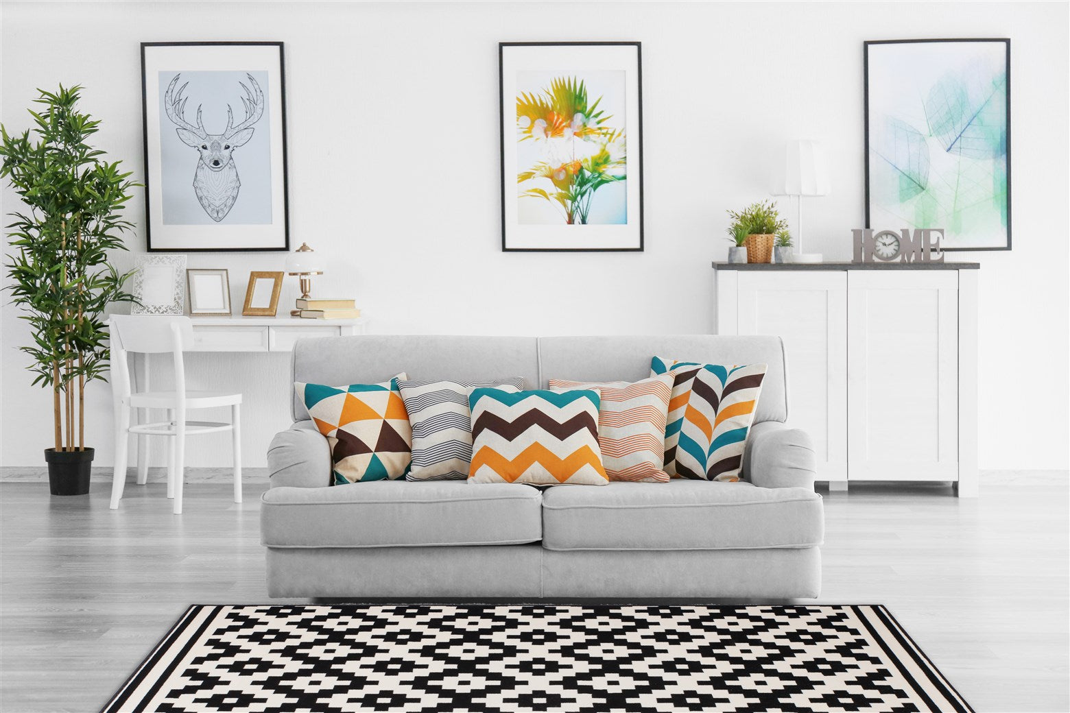 kayoom-now-325-kurzflorteppich-geometrisches-rauten-design-verschiedene-farben-u image 7