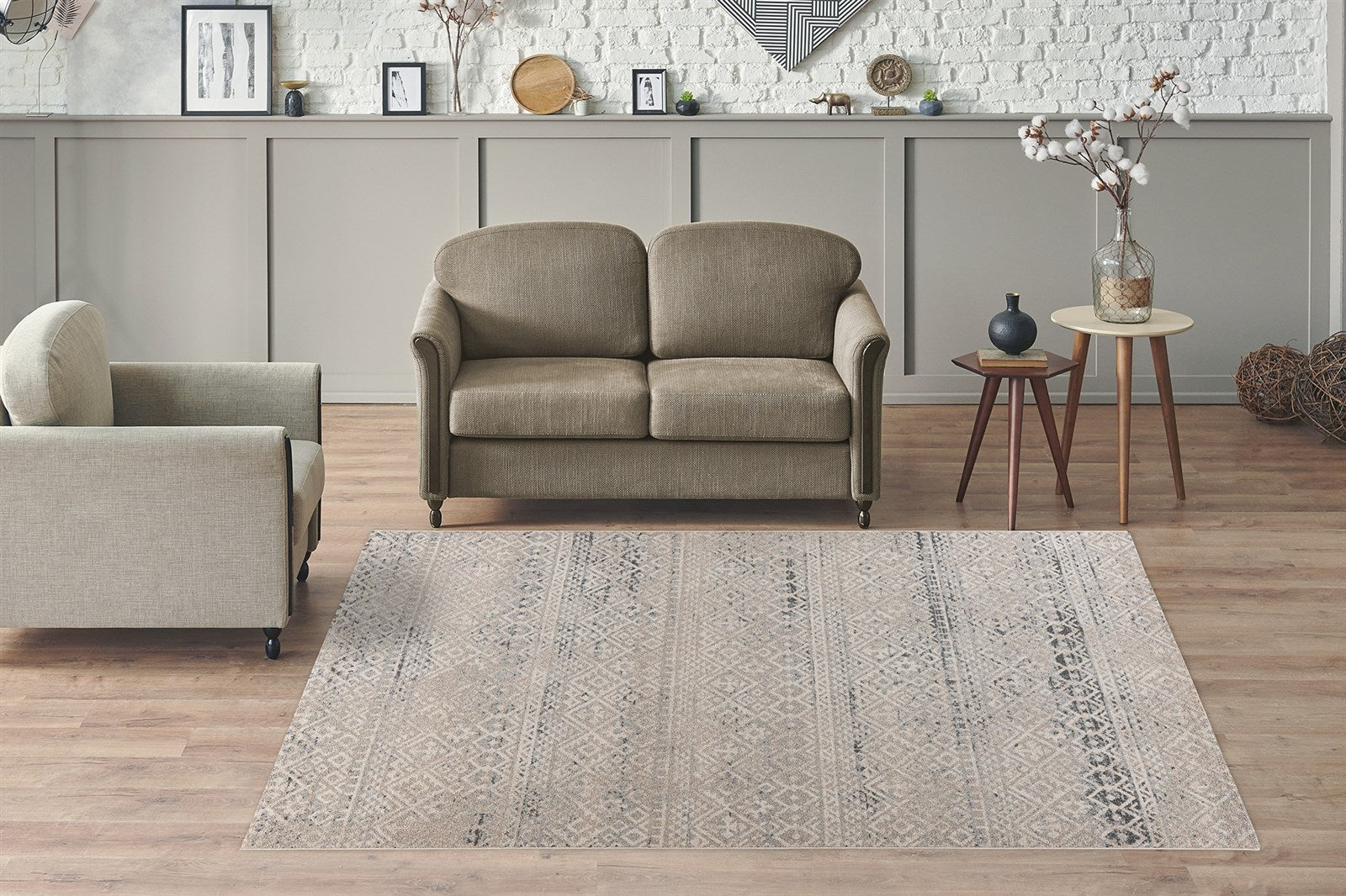 kayoom-gene-525-kurzflorteppich-modernes-nordisches-design-grafisches-muster-ver image 3