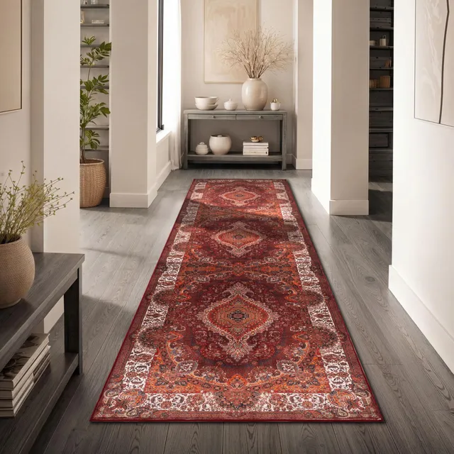 paco-home-passion-vintage-teppich-rot-orange-80x150-cm image 1