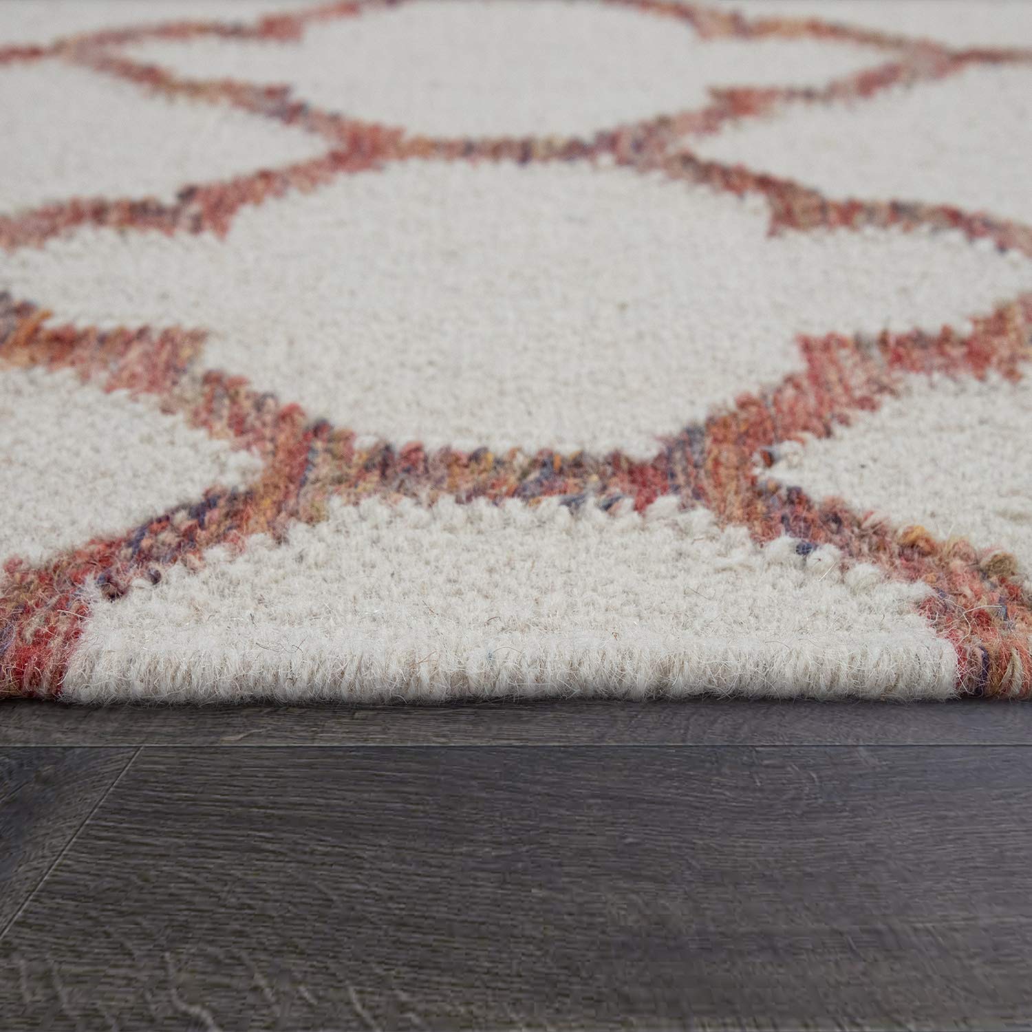 paco-home-teppich-skandi-kilim-marokko-beige-rot-140x200-cm image 2