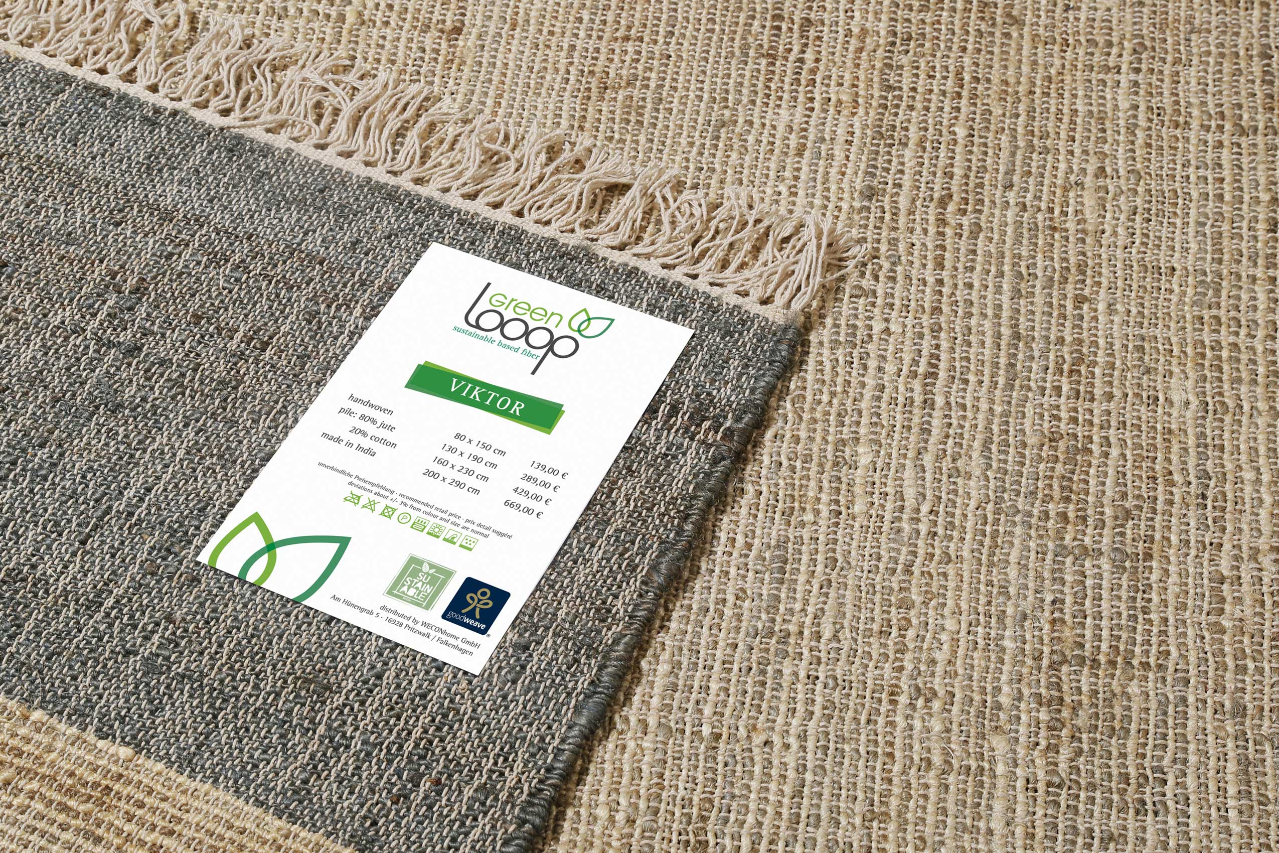 weconhome-green-looop-viktor-handgewebter-kurzflor-teppich-beige-grau-aus-jute-u image 6