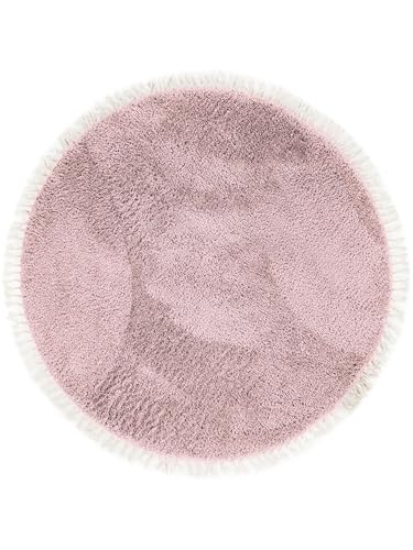 benuta-pop-hochflorteppich-ava-rosa-rund-120-cm-shaggy-pflegeleicht-fu-bodenheiz image 7