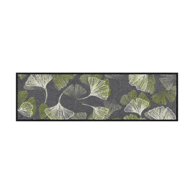 salonloewe-gingko-allover-grey-minimatte-30-x-100-cm-ginkgobl-tter-design-rutsch image 1