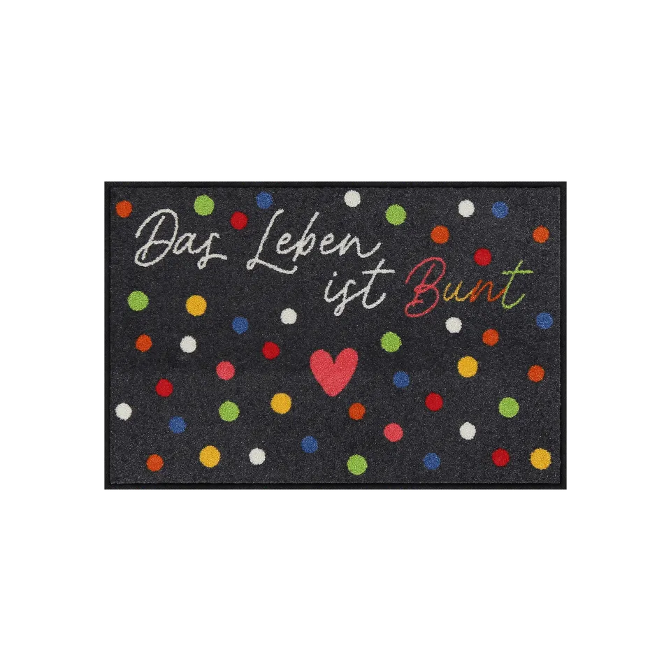 salonloewe-buntes-leben-eingangsmatte-50-x-75-cm-regenbogen-herz-design image 1
