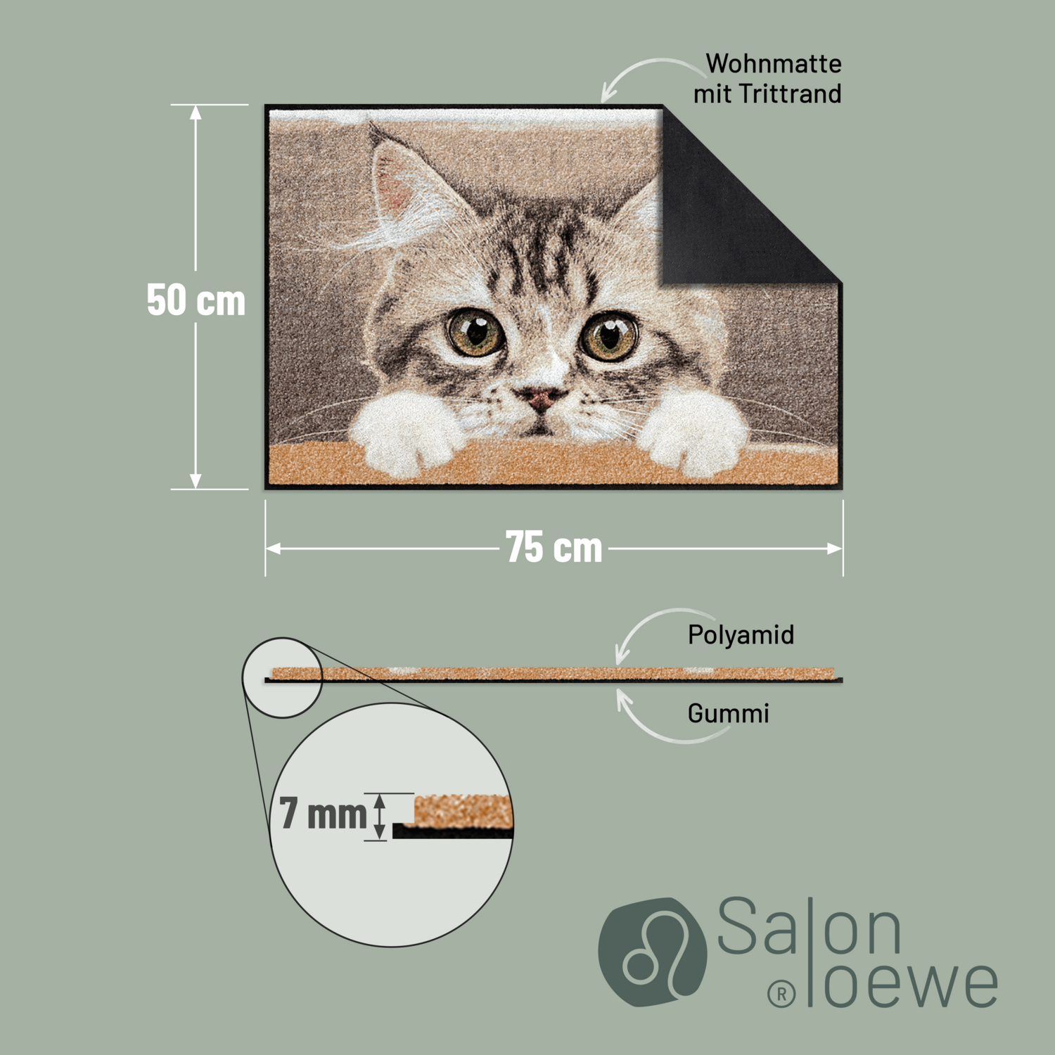salonloewe-nosy-cat-eingangsmatte-50-x-75-cm-katzendesign-beige-braun image 4