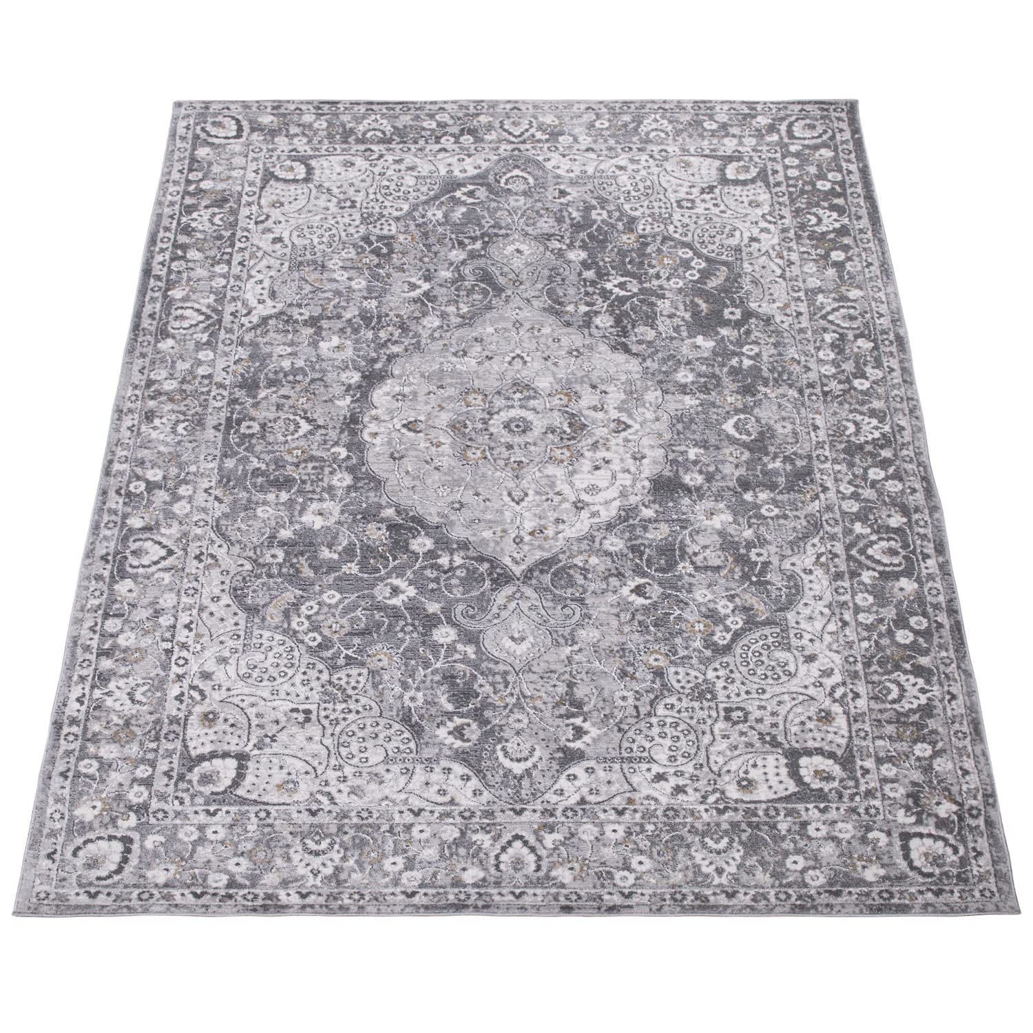 paco-home-teppich-120x170-grau-vintage-oriental-kurzflor image 5