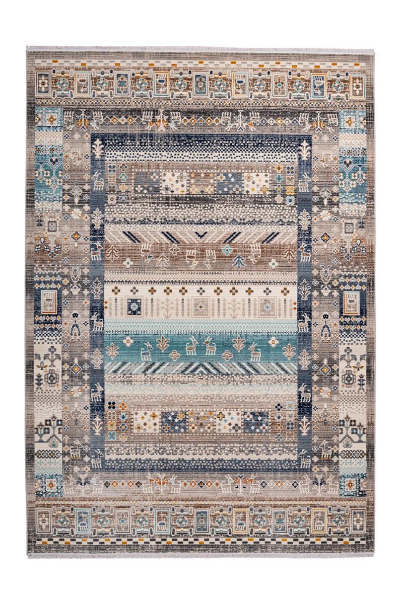kayoom-anouk-525-vintage-teppich-kurzfloriger-wohnzimmerteppich-mit-fransen-pfle image 8