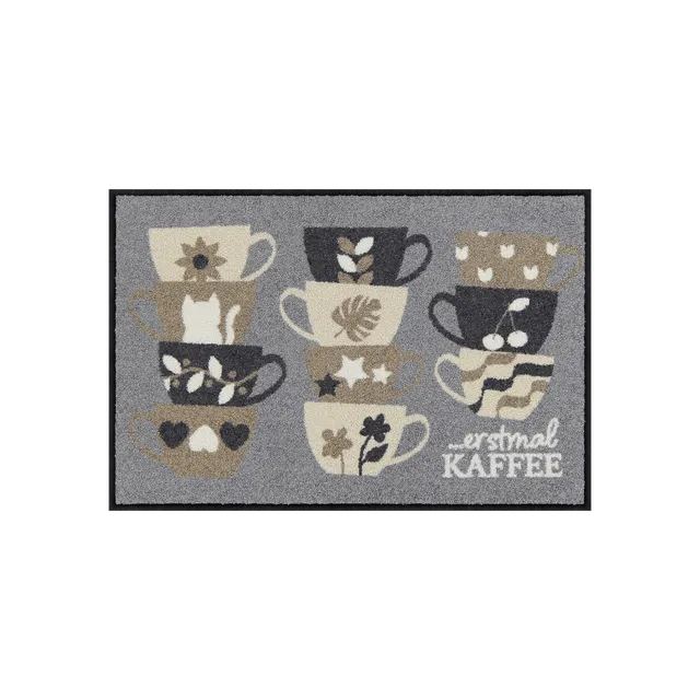 salonloewe-erstmal-kaffee-eingangsmatte-50-x-75-cm-kaffeetassen-motiv-in-braun-b image 1