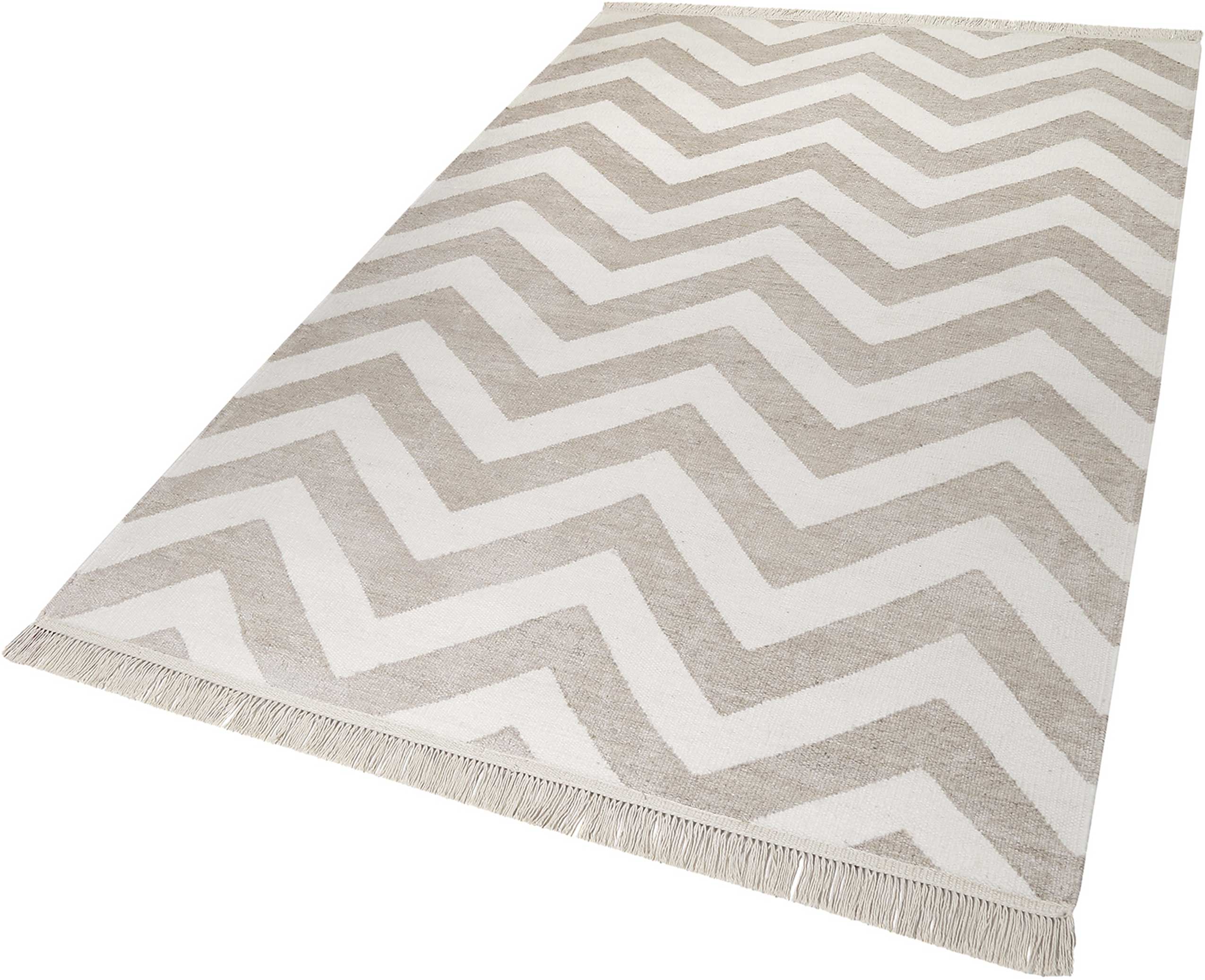 weconhome-zig-zag-kelim-teppich-beige-aus-naturfaser-handgewebt-goodweave-zertif image 2