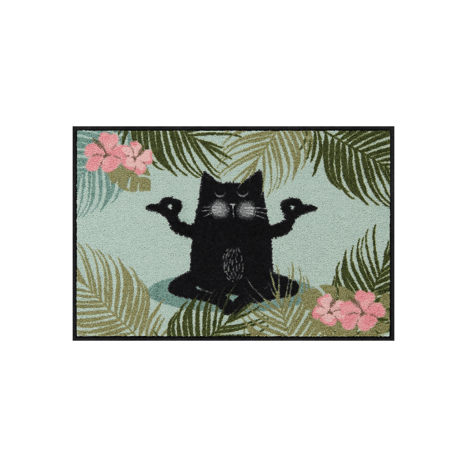 salonloewe-yoga-katze-eingangsmatte-50-x-75-cm image 1