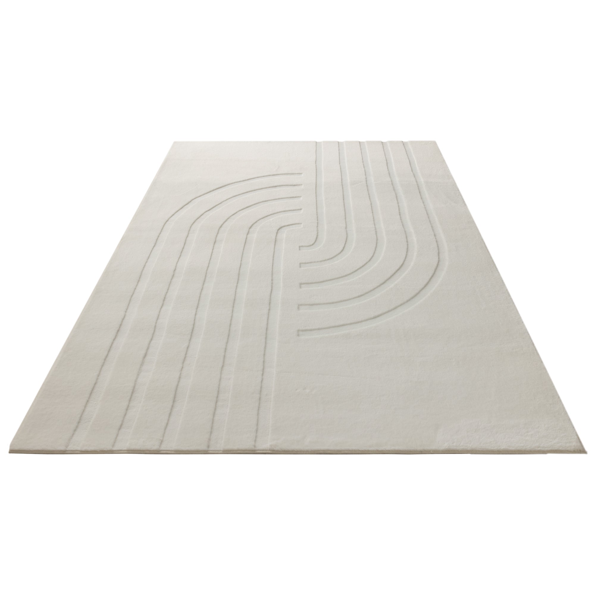 kayoom-peace-725-kurzflor-teppich-weicher-19-mm-flor-in-creme-grau-oder-taupe image 3