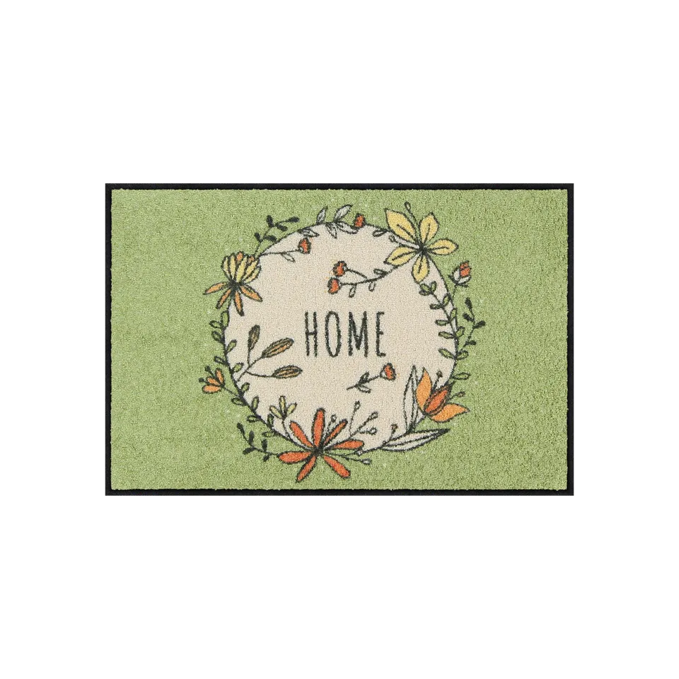 salonloewe-home-wreath-eingangsmatte-50-x-75-cm-salbeigr-n-kranzmotiv image 1