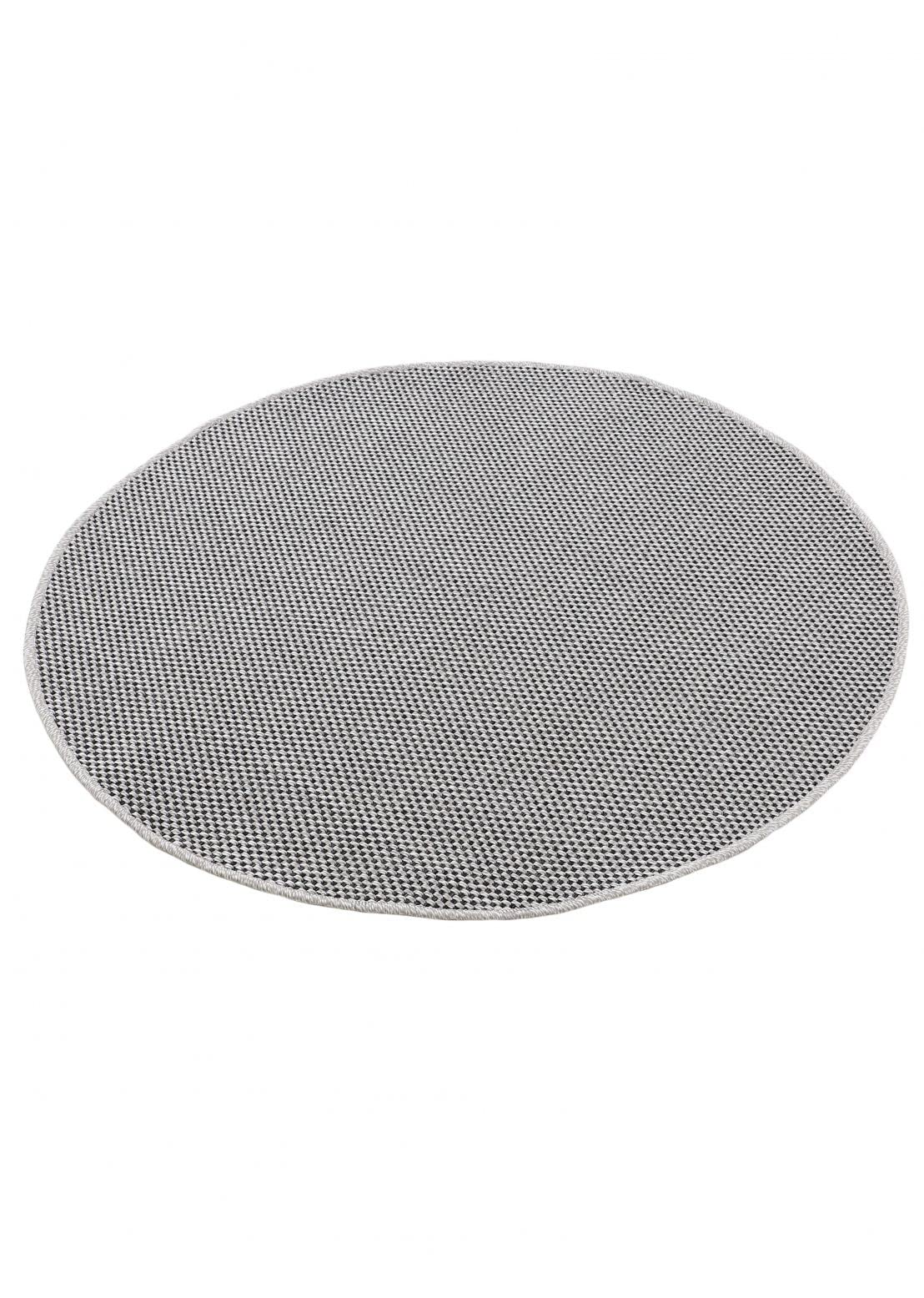 carpetfine-in-und-outdoor-teppich-boho-rund-beige-flachgewebeteppich-120-cm image 2