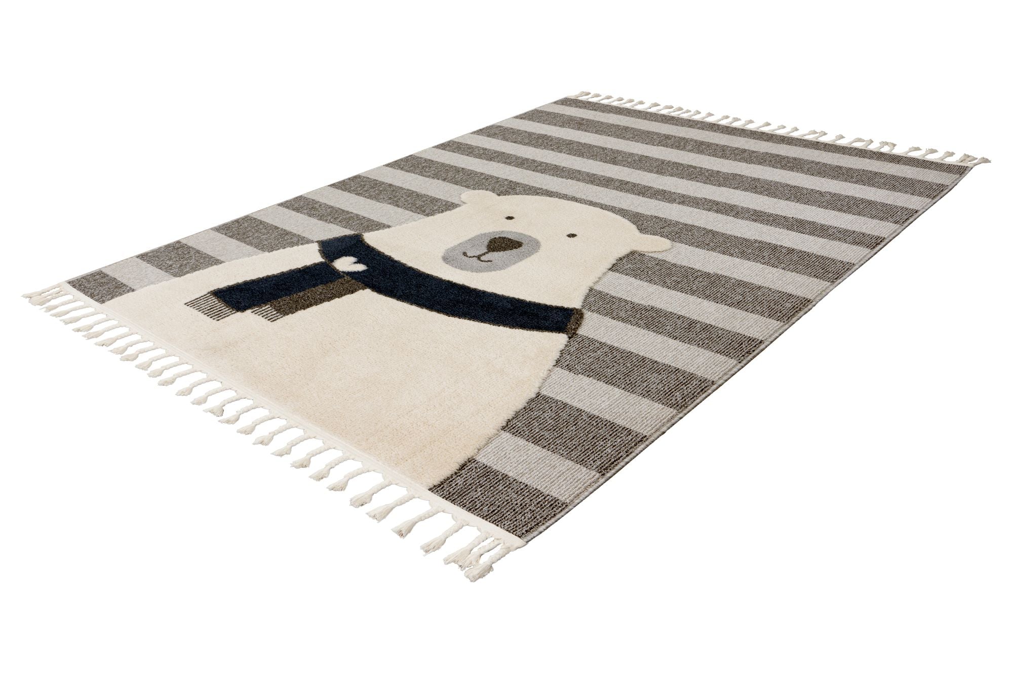 kayoom-modena-423-kurzflorteppich-grauer-kinderzimmerteppich-9-mm-flor-polypropy image 2