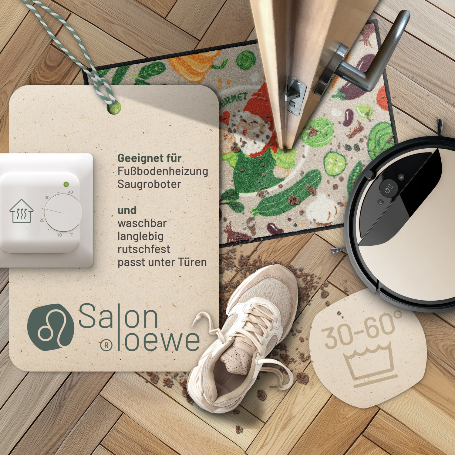salonloewe-garden-gourmet-eingangsmatte-50-x-75-cm-gartenzwerg-gem-se-motiv image 3