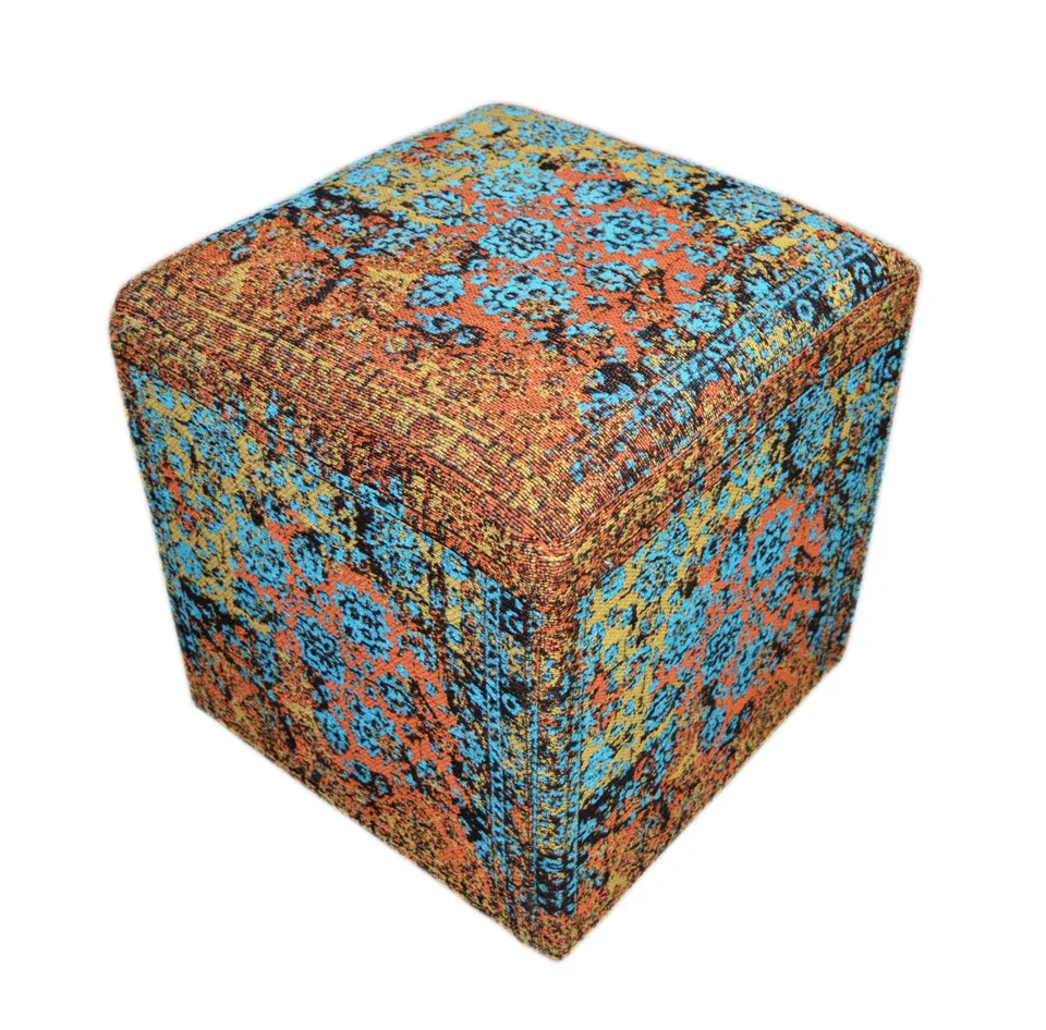kayoom-solitaire-pouf-610-bunter-sitzhocker-mit-baumwollbezug image 1