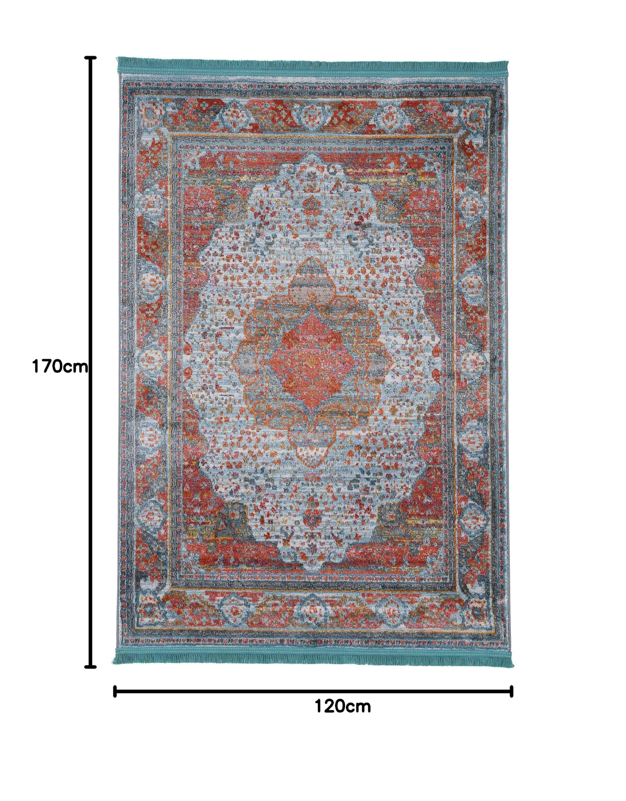 carpetfine-vintage-teppich-desna-blau-120x170-cm image 2