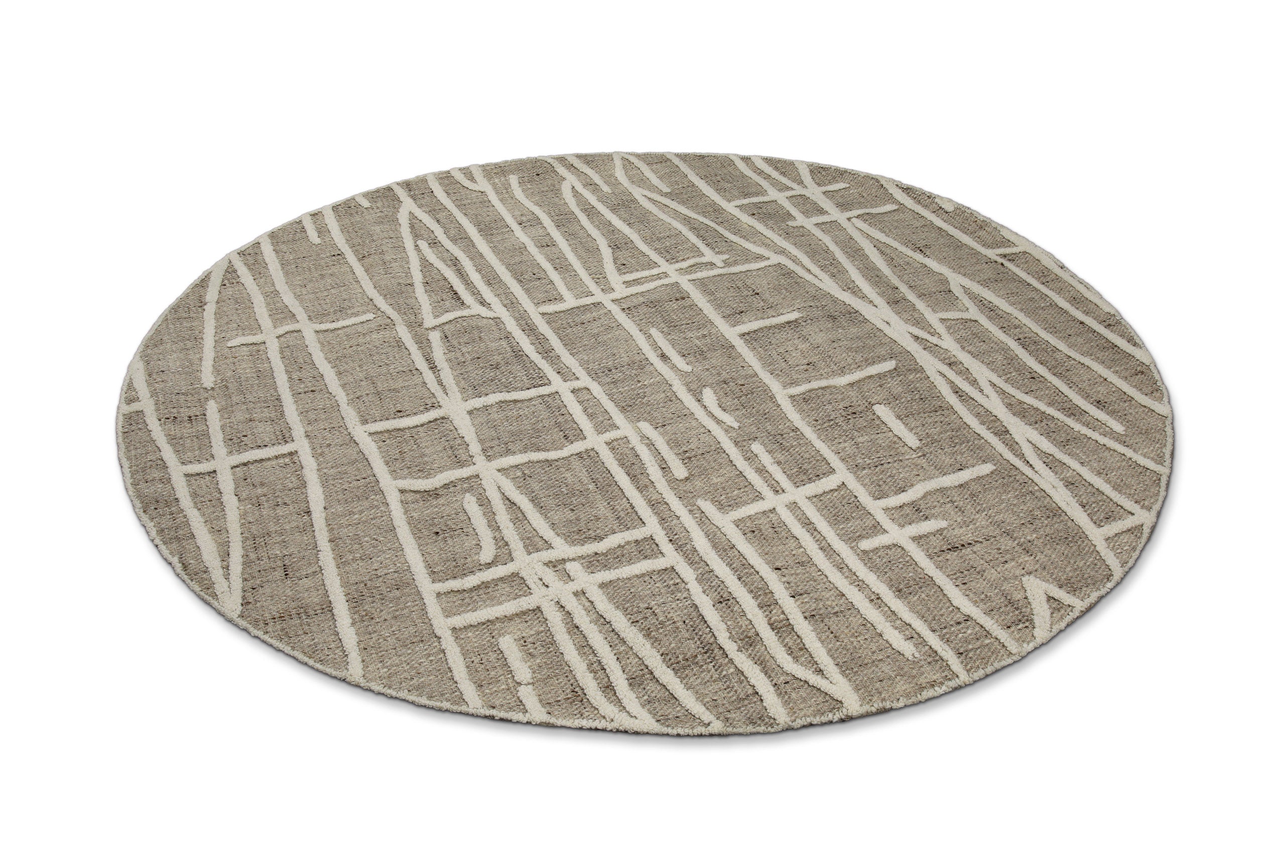 weconhome-hamptons-twentyfive-teppich-rund-taupe-meliert image 3