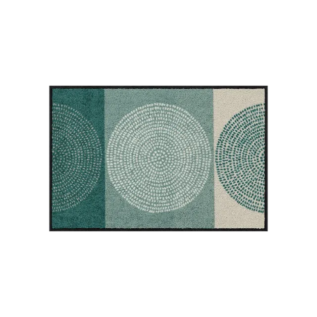 salonloewe-nestor-sage-beige-l-ufer-50-x-75-cm-eingangsmatte-mit-spiraldesign image 1