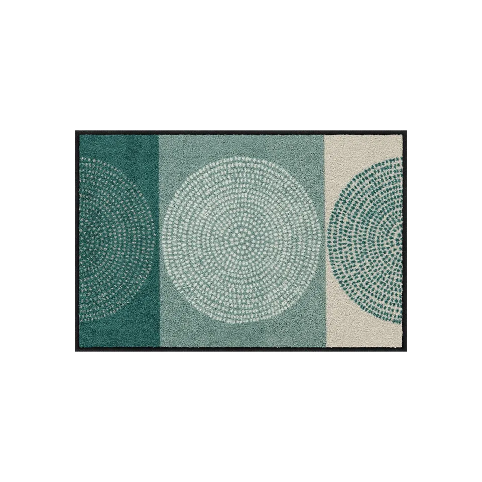 salonloewe-nestor-sage-beige-l-ufer-50-x-75-cm-eingangsmatte-mit-spiraldesign image 1