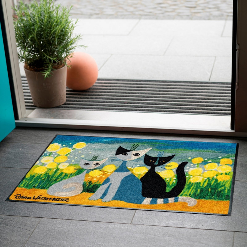 salonloewe-springtime-eingangsmatte-50-x-75-cm-fr-hlingshaftes-katzen-design-was image 2