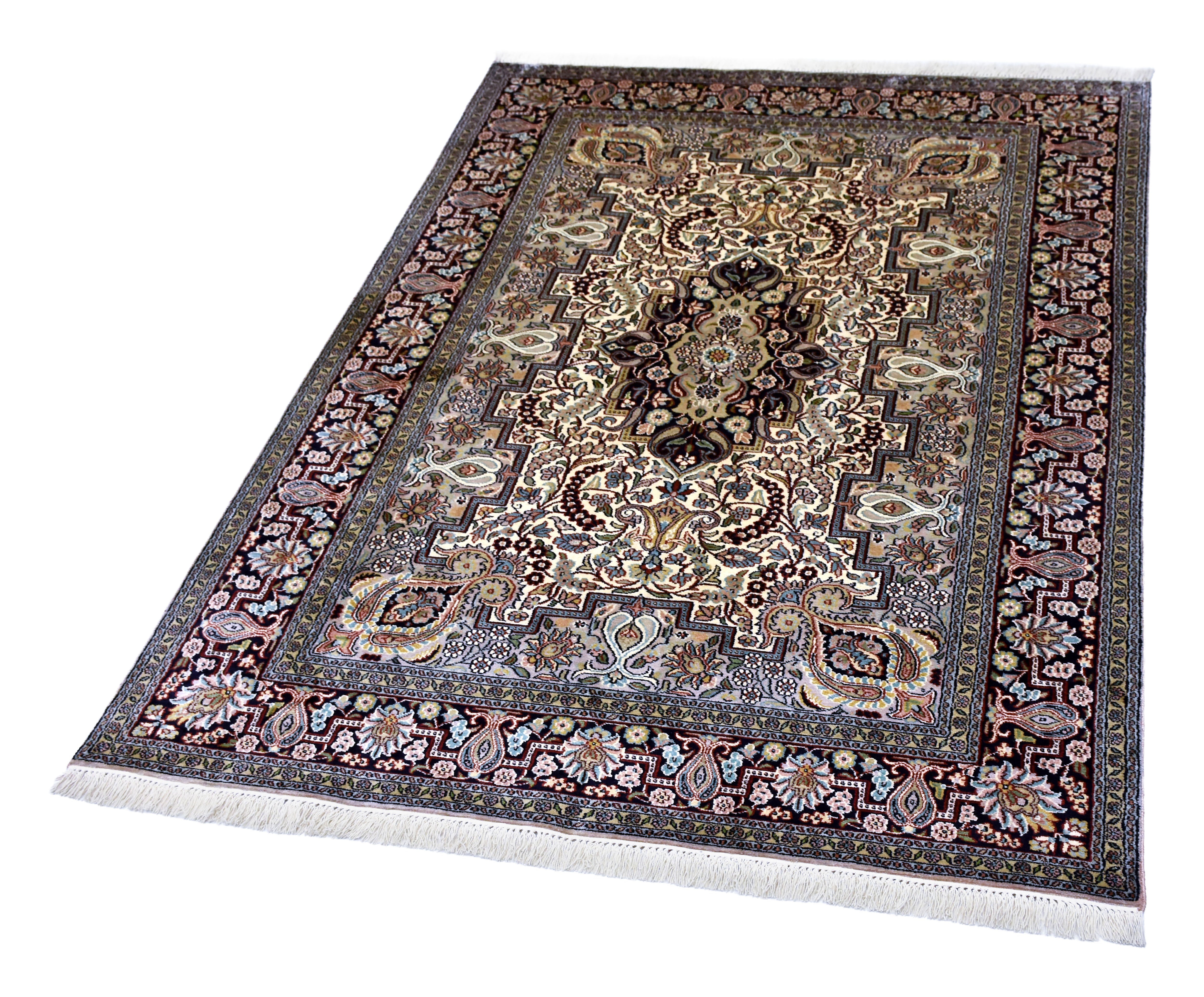 kayoom-kashan-9046-teppich-orient-design-handgewebt-123x182-cm image 2