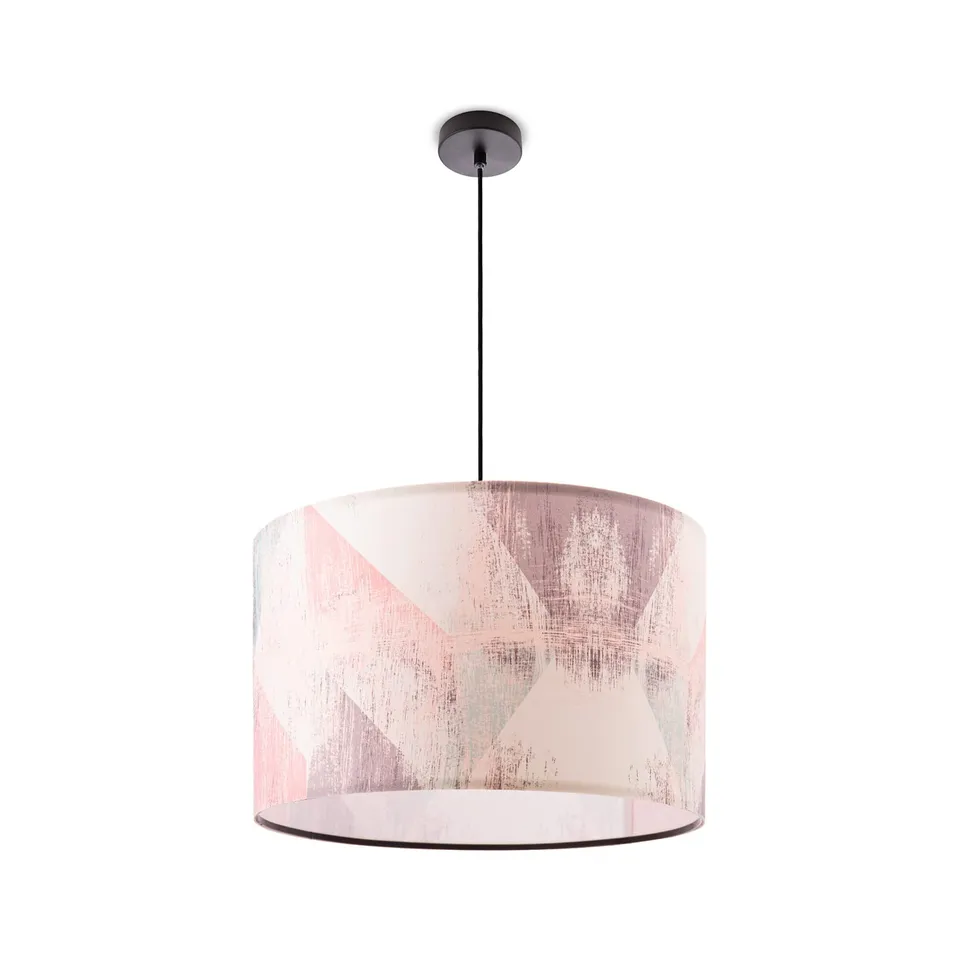paco-home-pendelleuchte-stoffschirm-zylinder-e27-1-5m-kabel image 1